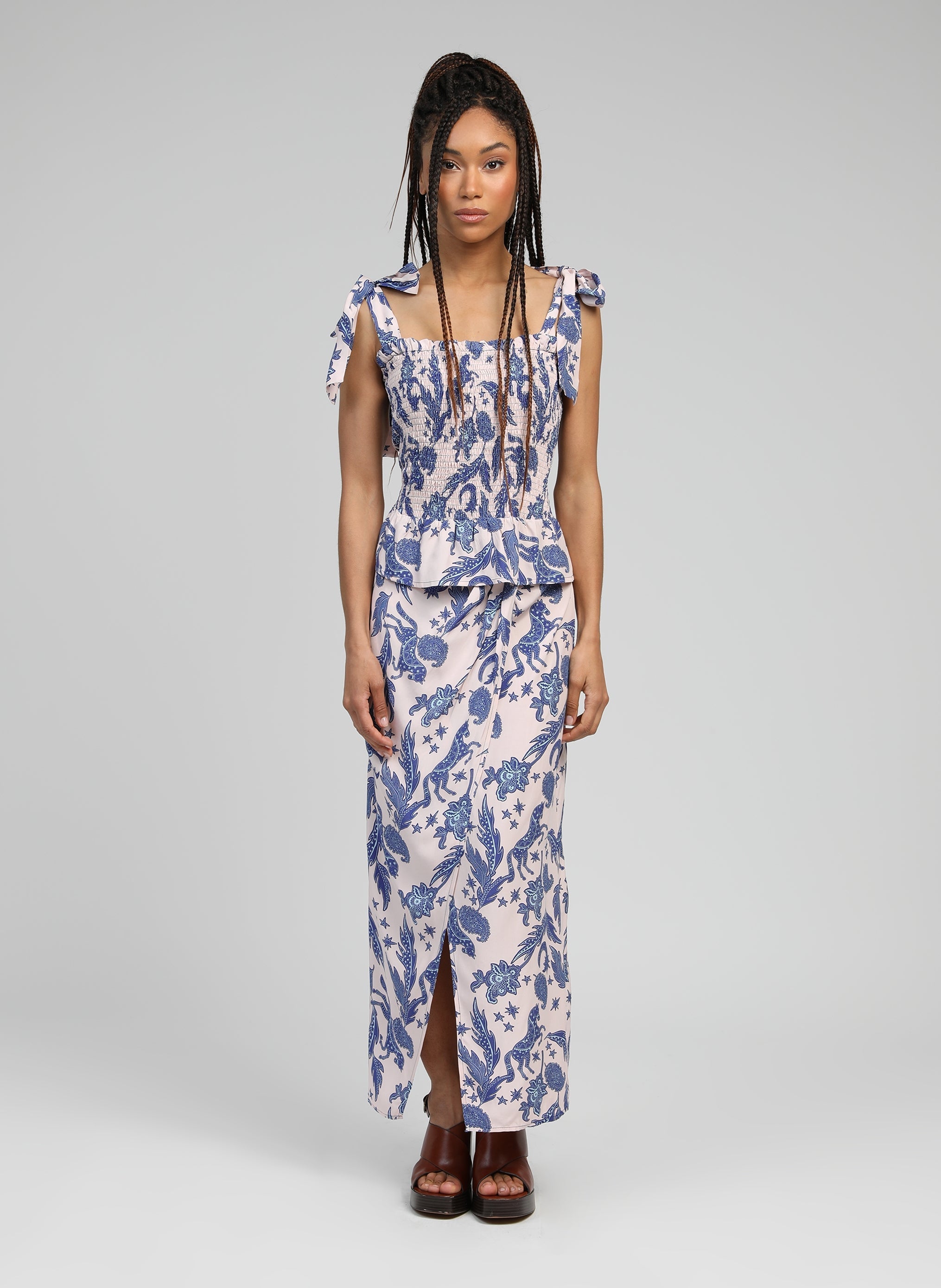 Long Skirt Geric Fleche Ecru