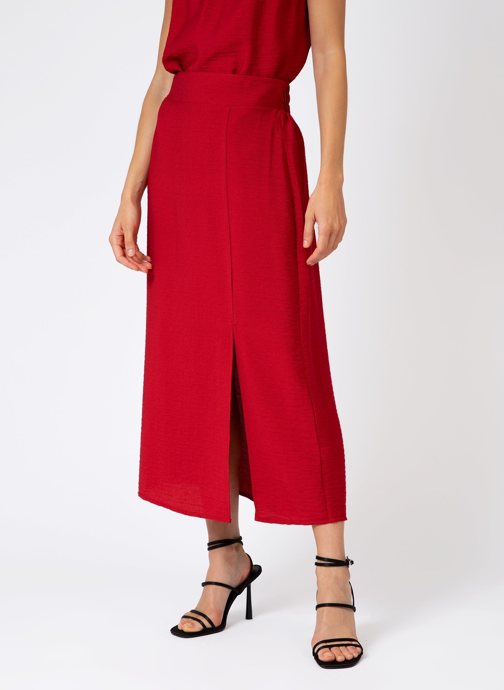 Midi skirt Ginnia Cerise