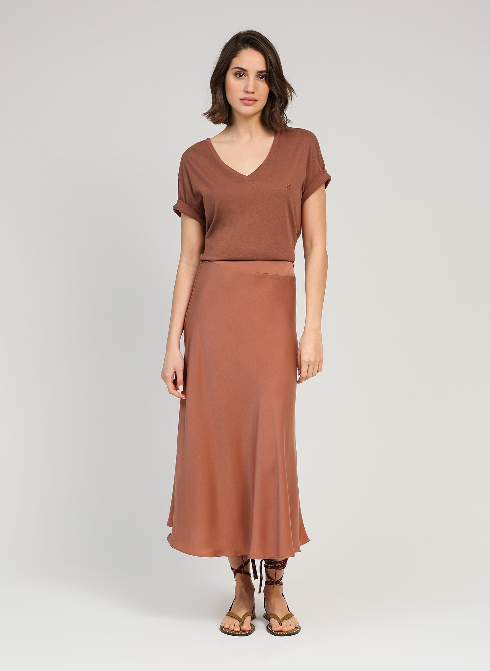 Midi Skirt Janiala Moka