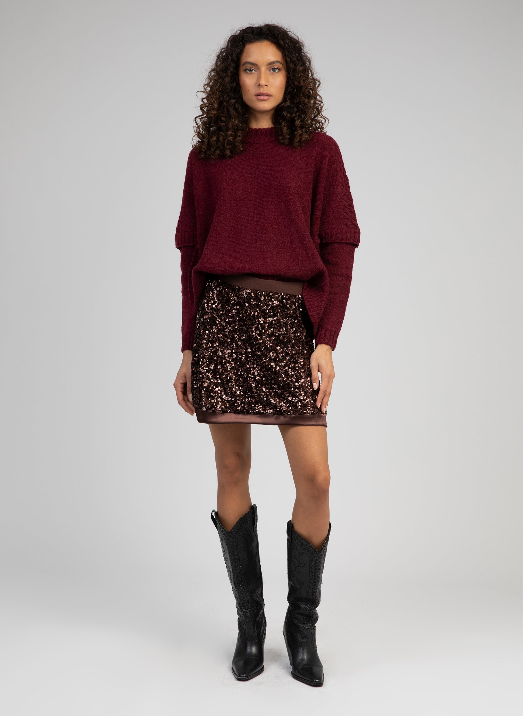 Falda corta Jianny Cafe