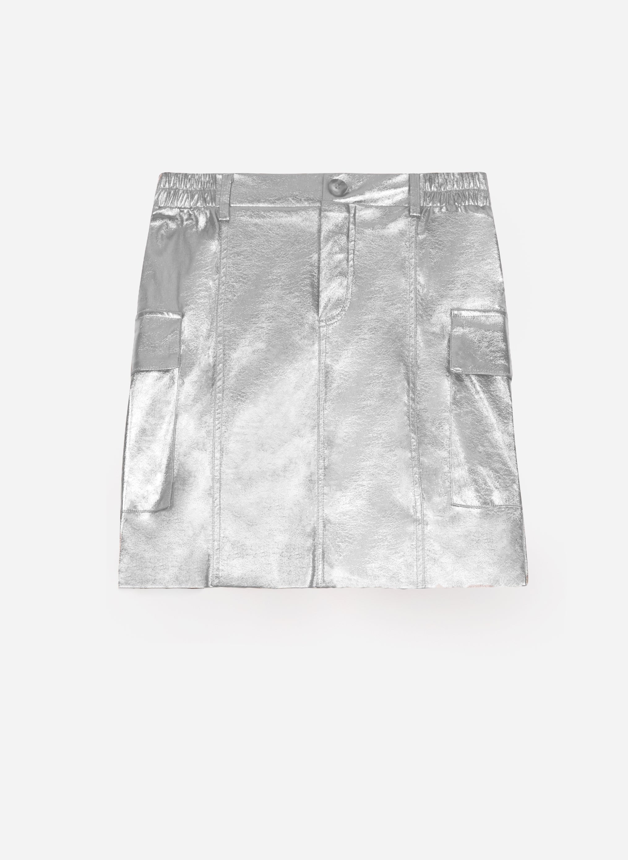 Journy Silver Short Skirt