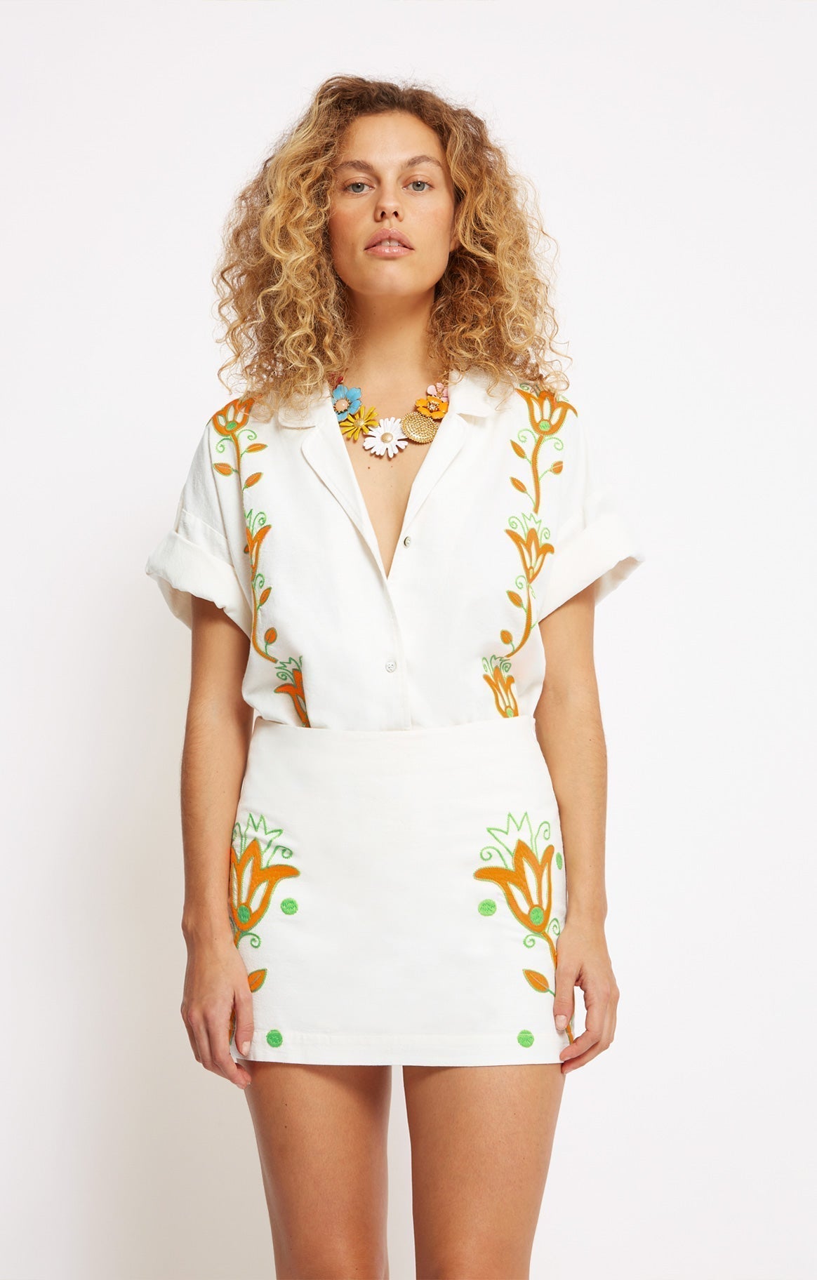 Falda de noche - Marfil