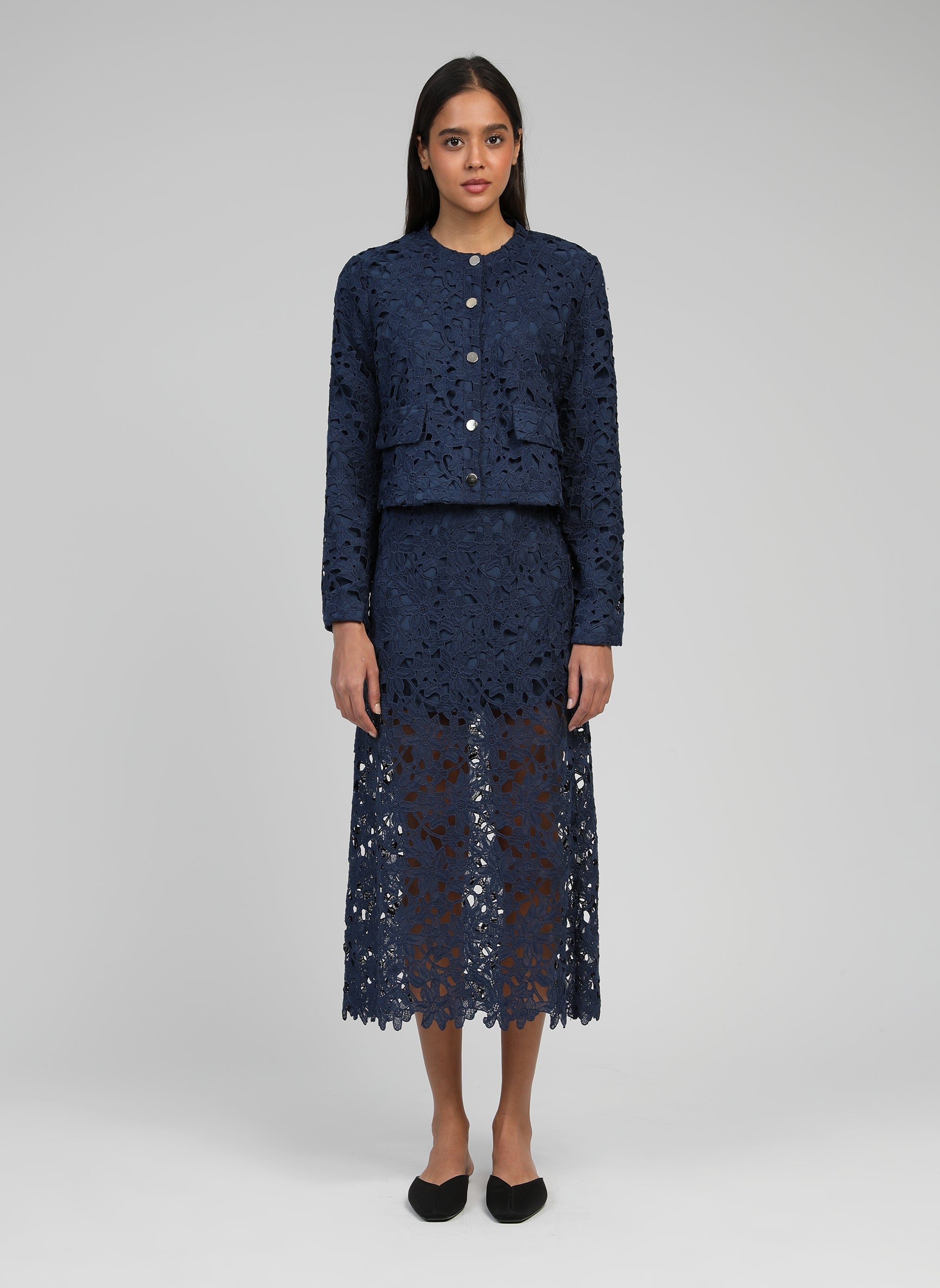 Midi skirt Juvy Marine