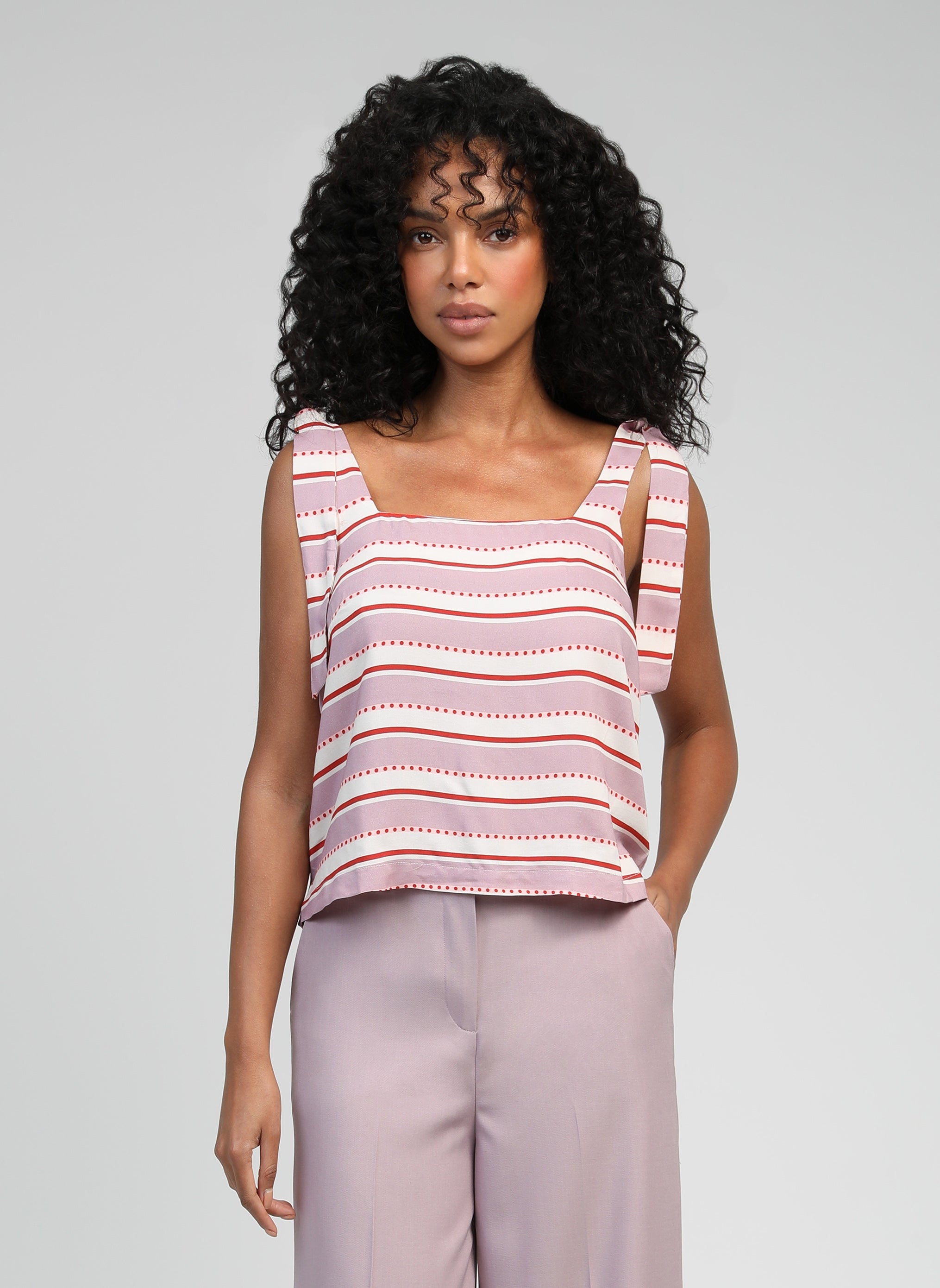 Camiseta de tirantes Kuno Velia Lila