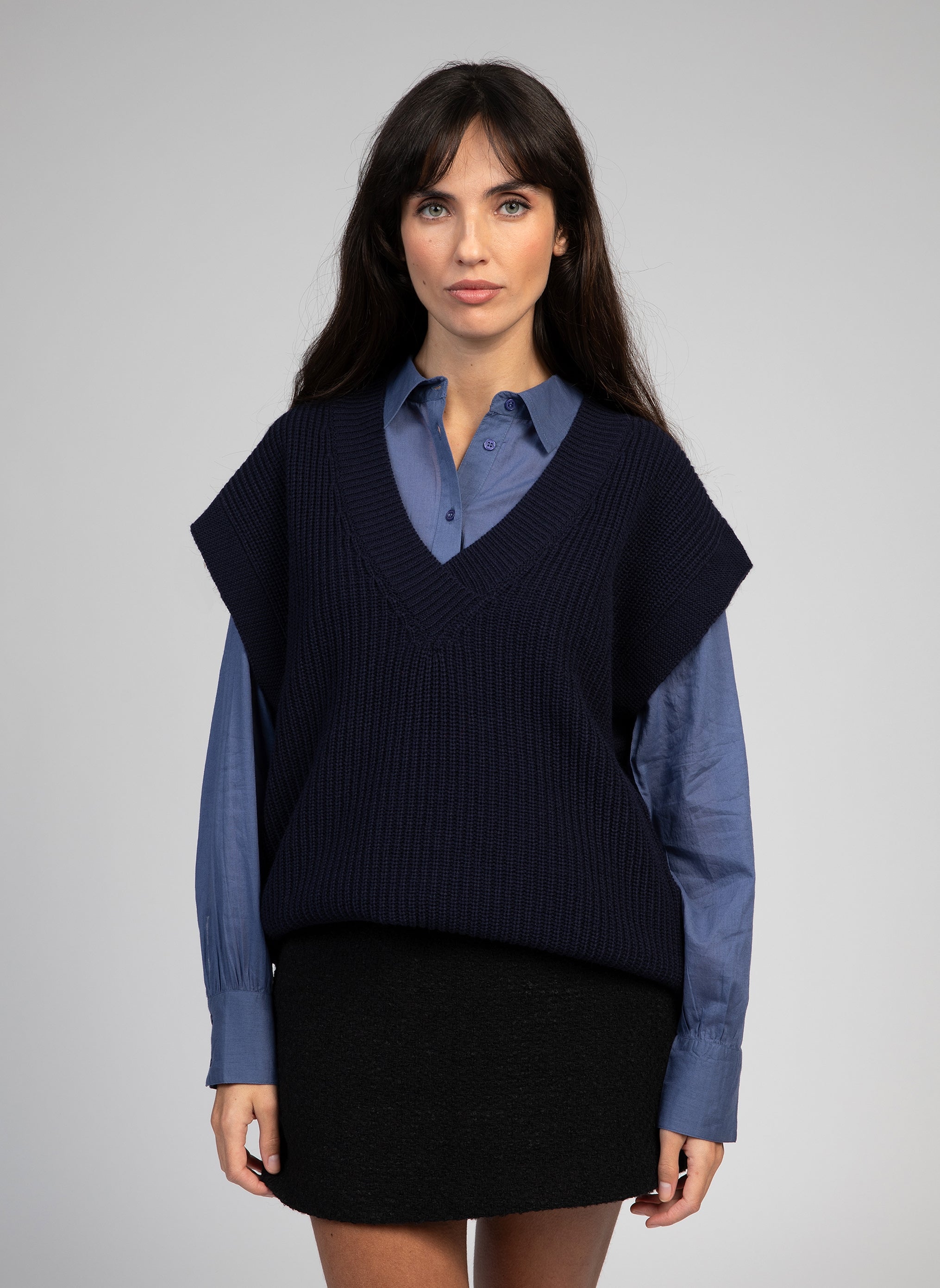 Maglione navy Lecybele
