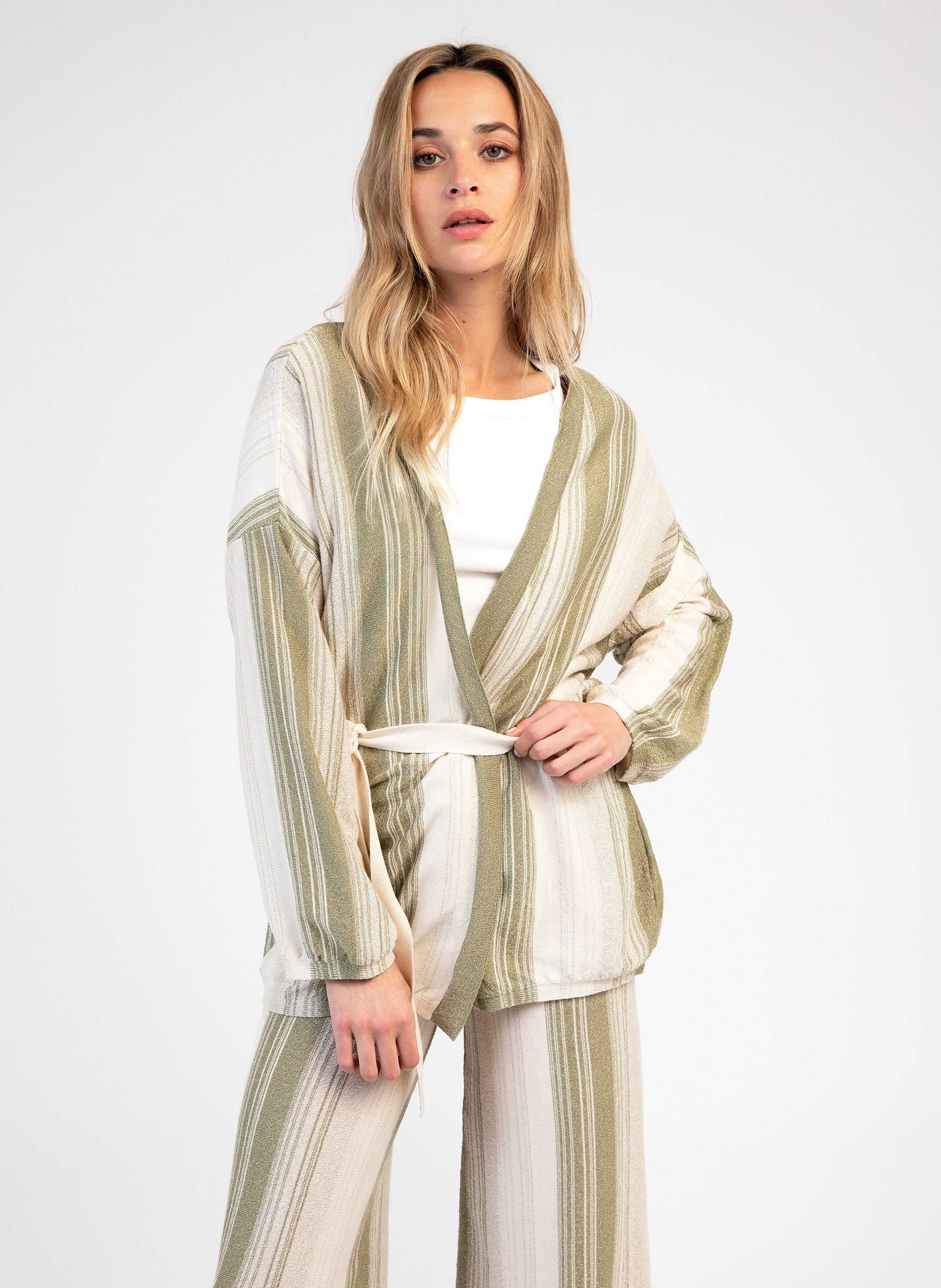 Cardigan Ledisco Tilleul