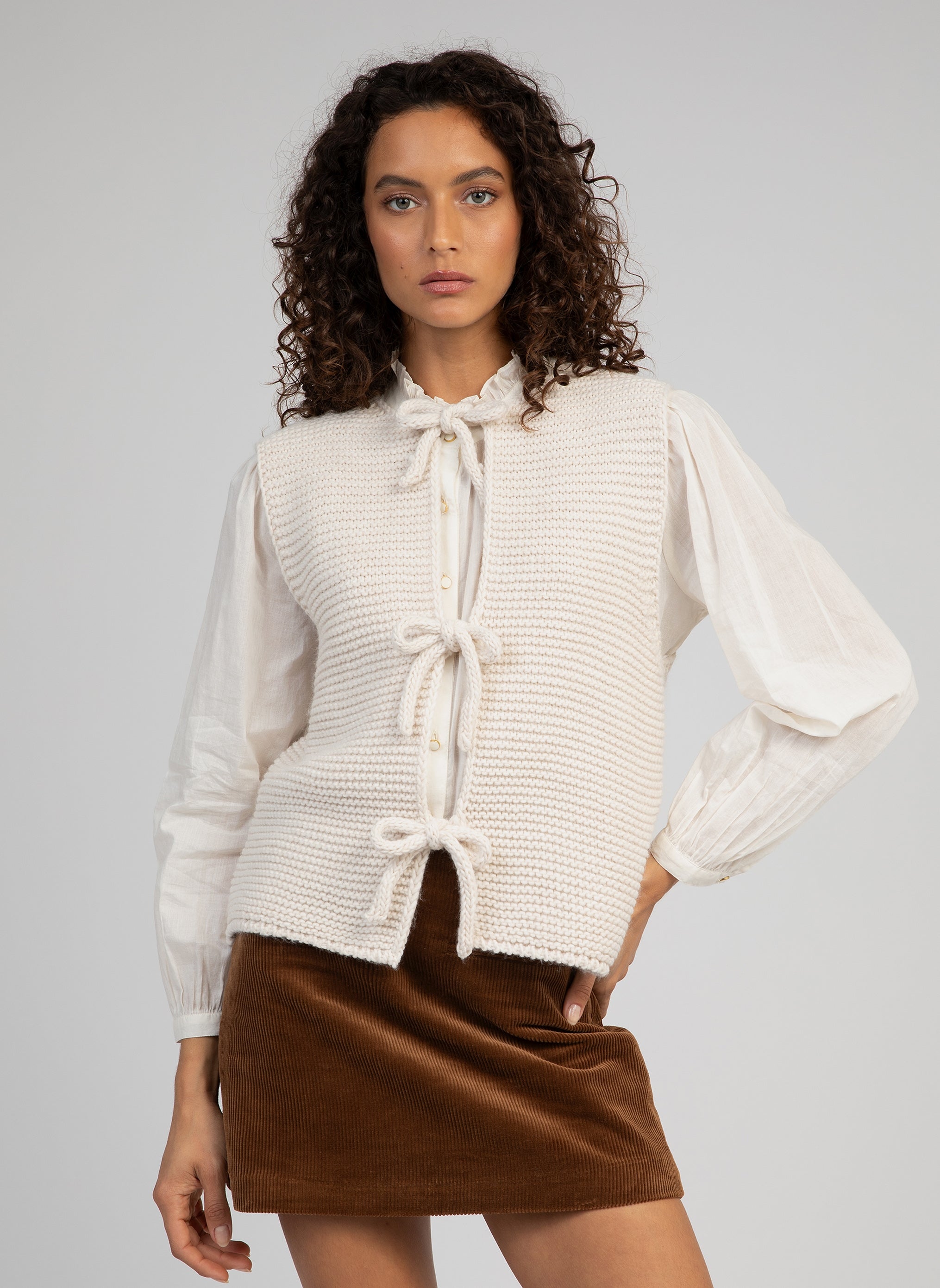 Cardigan Legringa Ecru