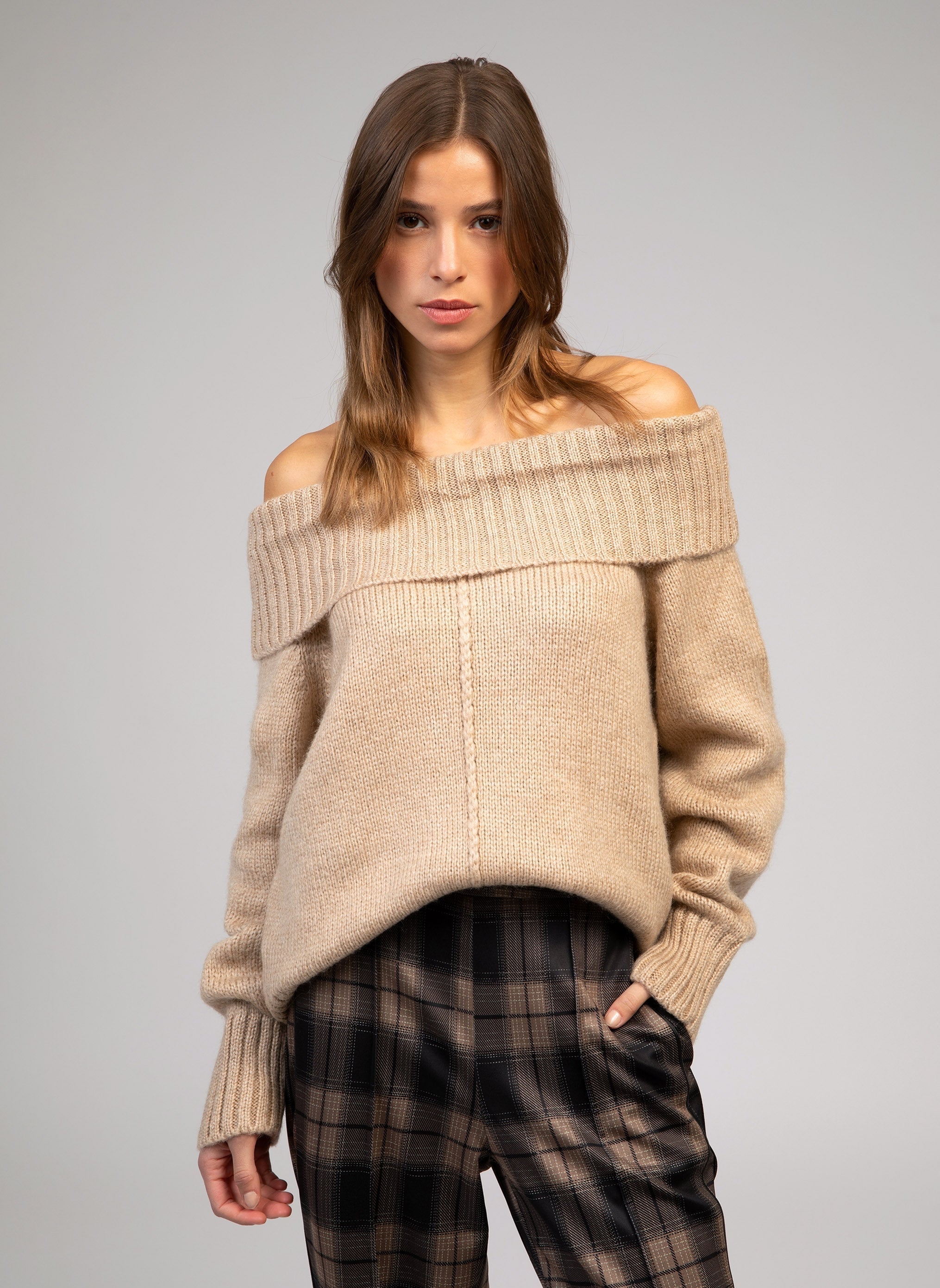 Maglione Lejunon beige melange