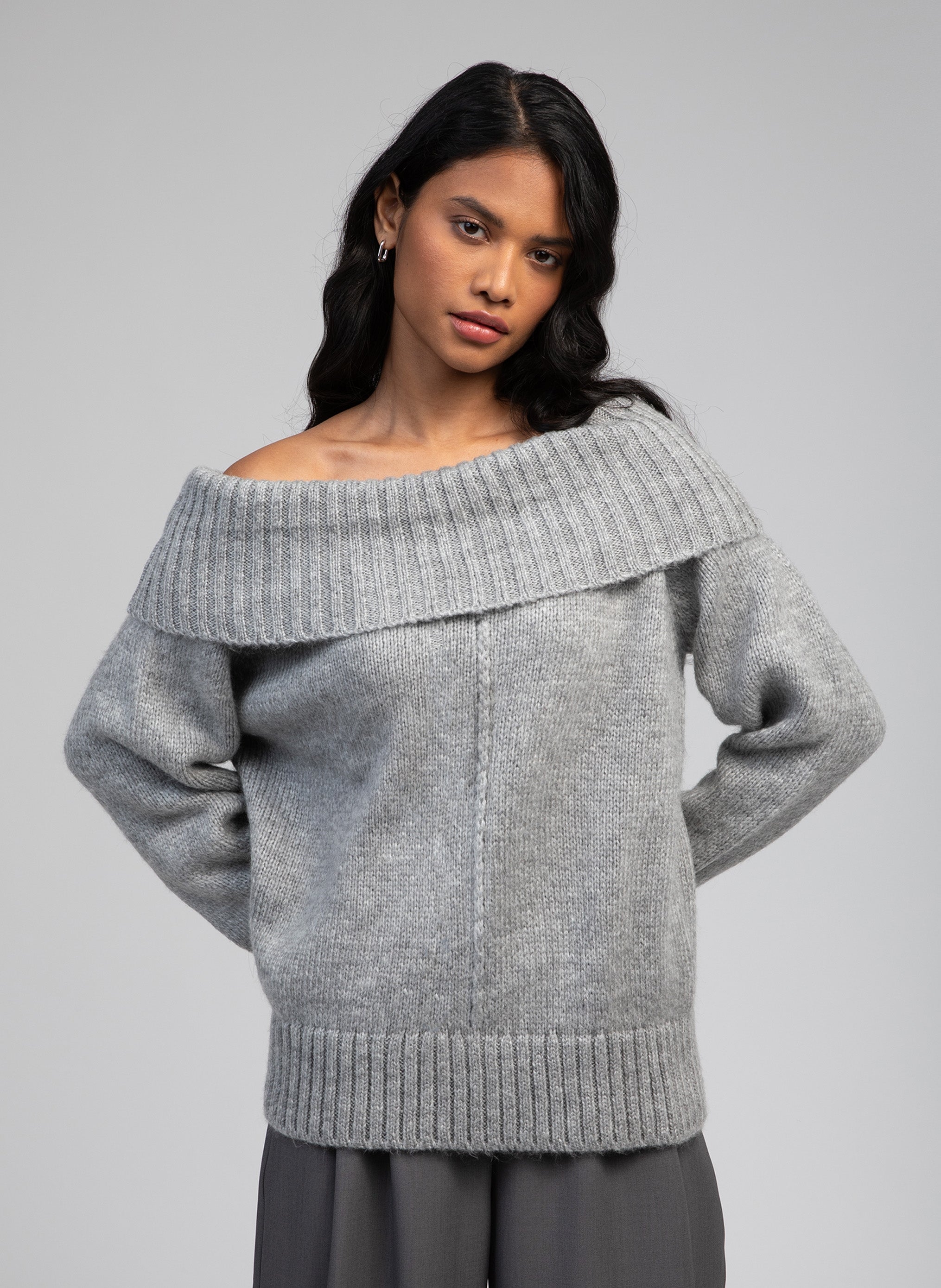 Maglione Lejunon grigio melange