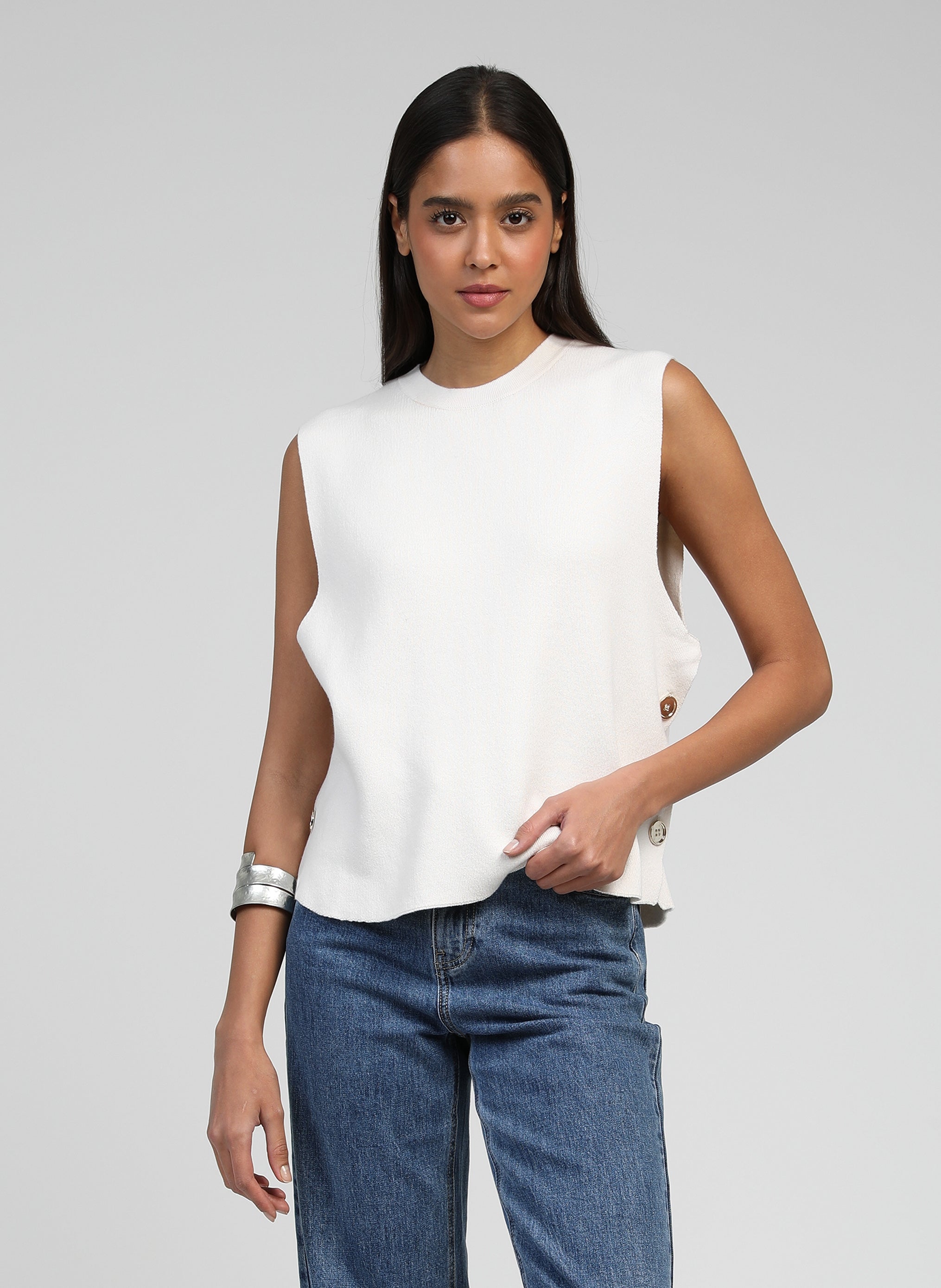 Maglia Lenemesio Ecru