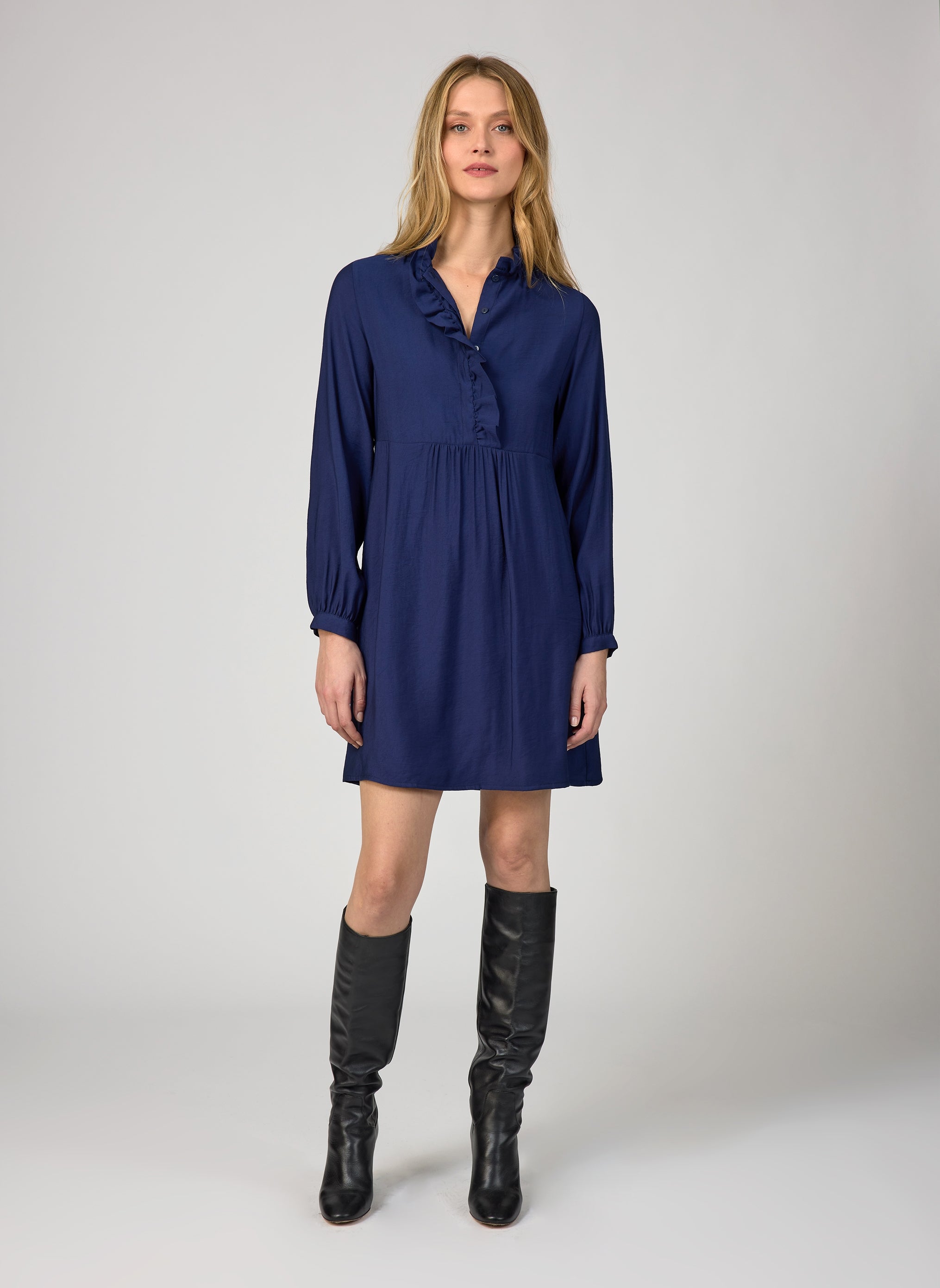 Madolina Midi Dress Navy