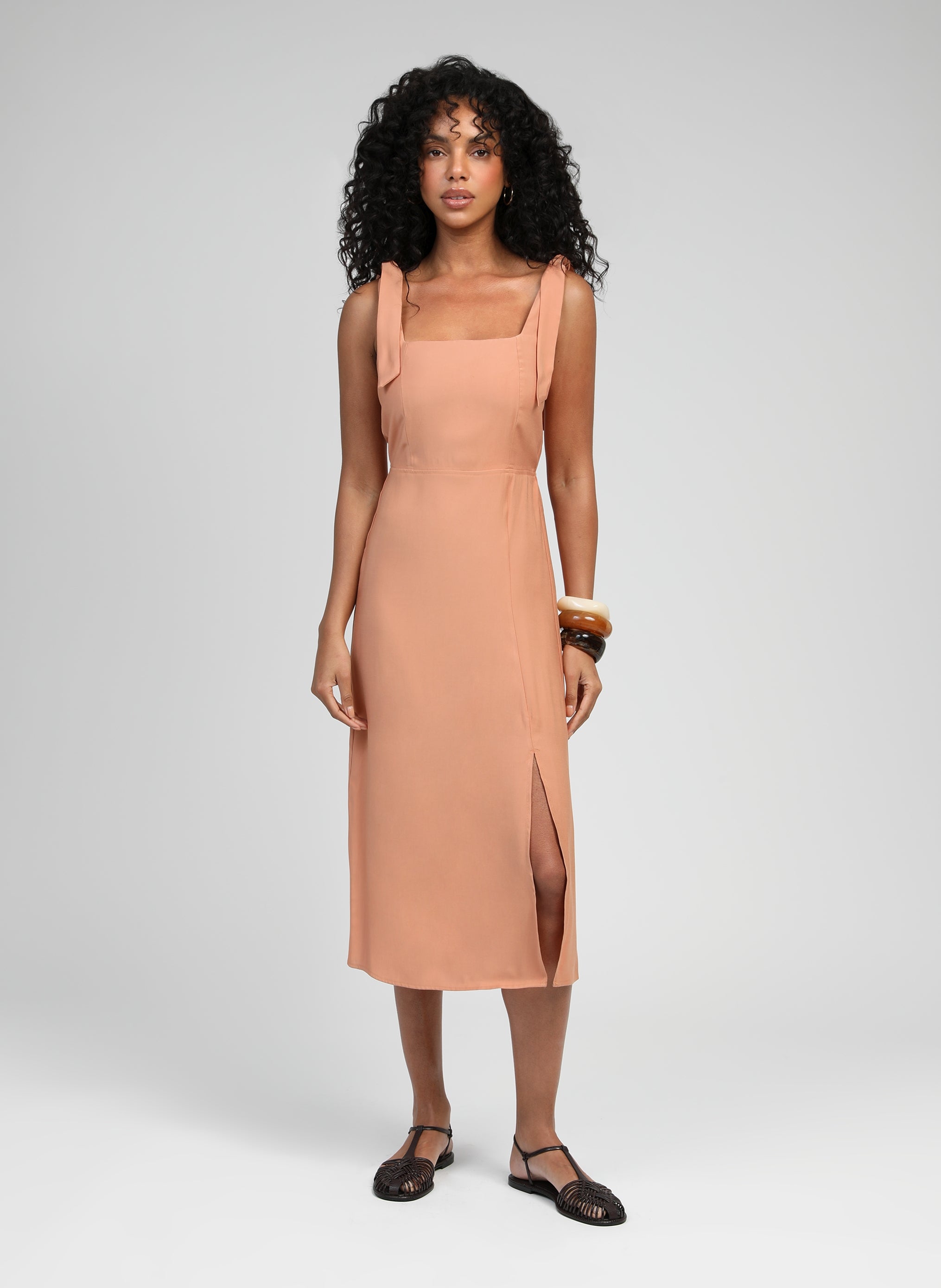 Manta Terracotta Midi Dress