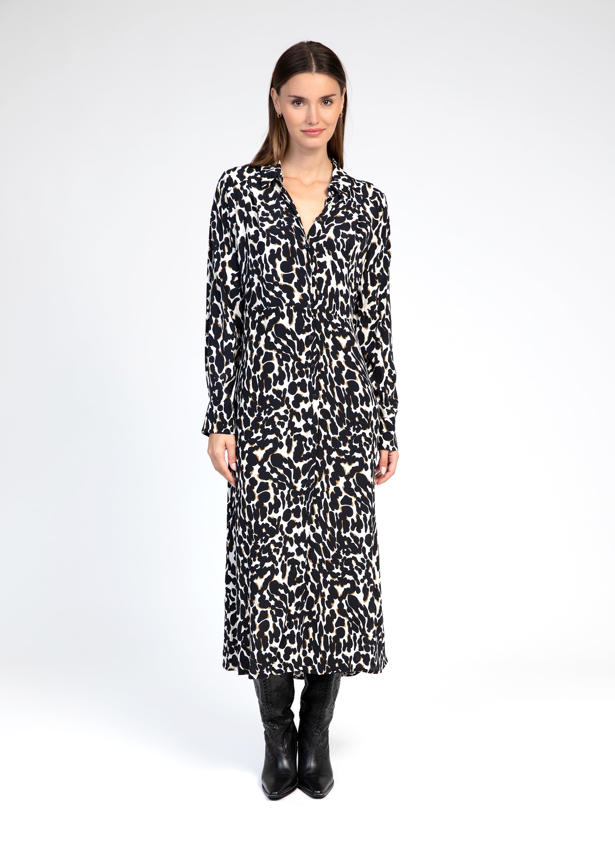 Maxi abito nero Marizeau Bongo