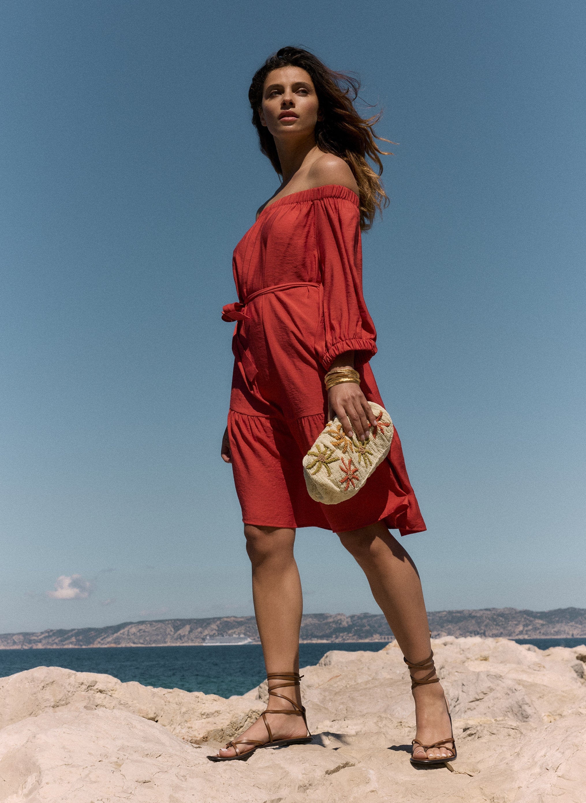 Abito corto Maryse Paprika