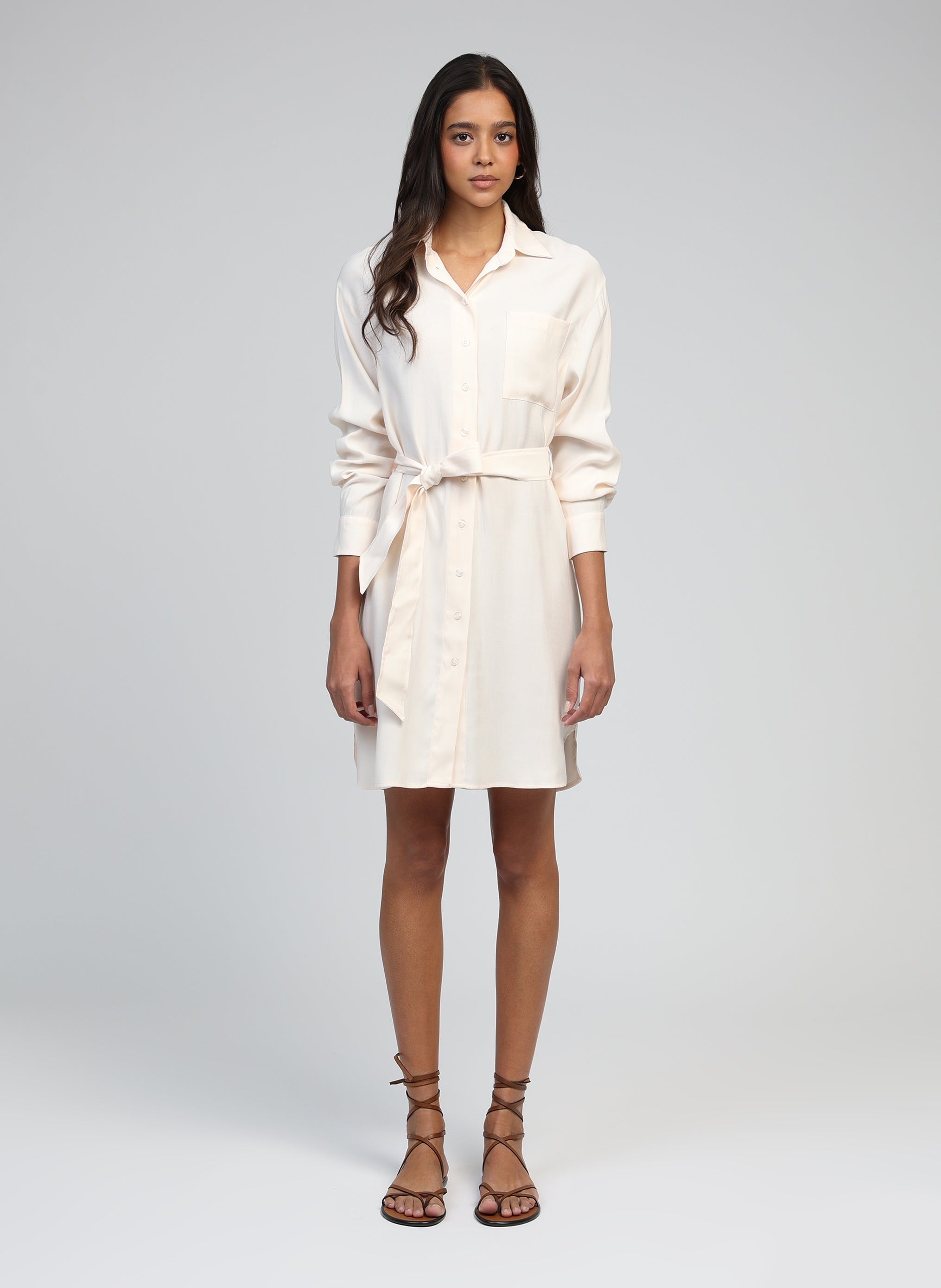 Maxi abito Masata ecrù