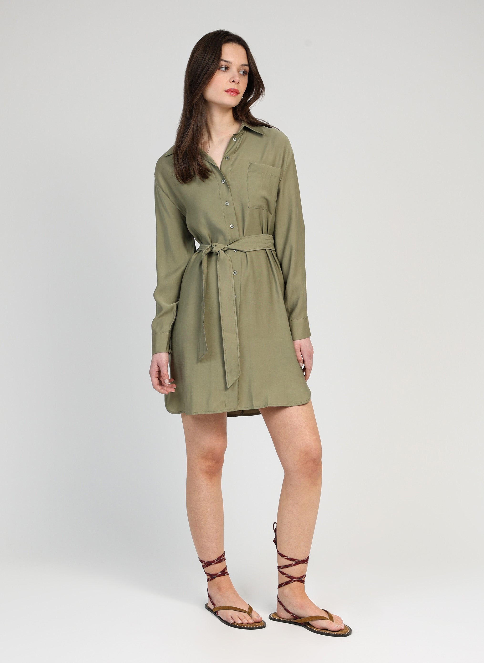 Maxi abito militare Masata