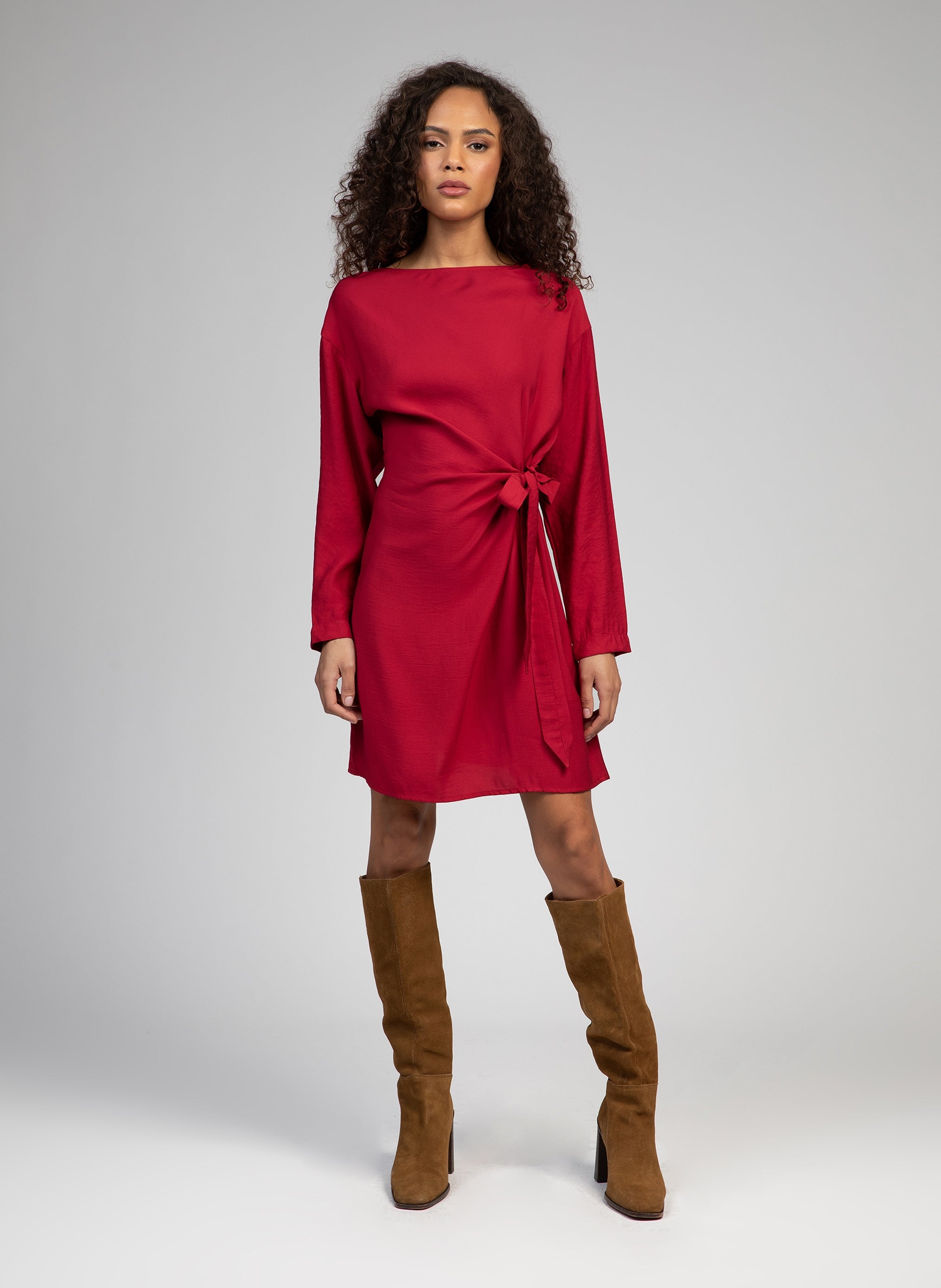 Abito corto rosso Meloka