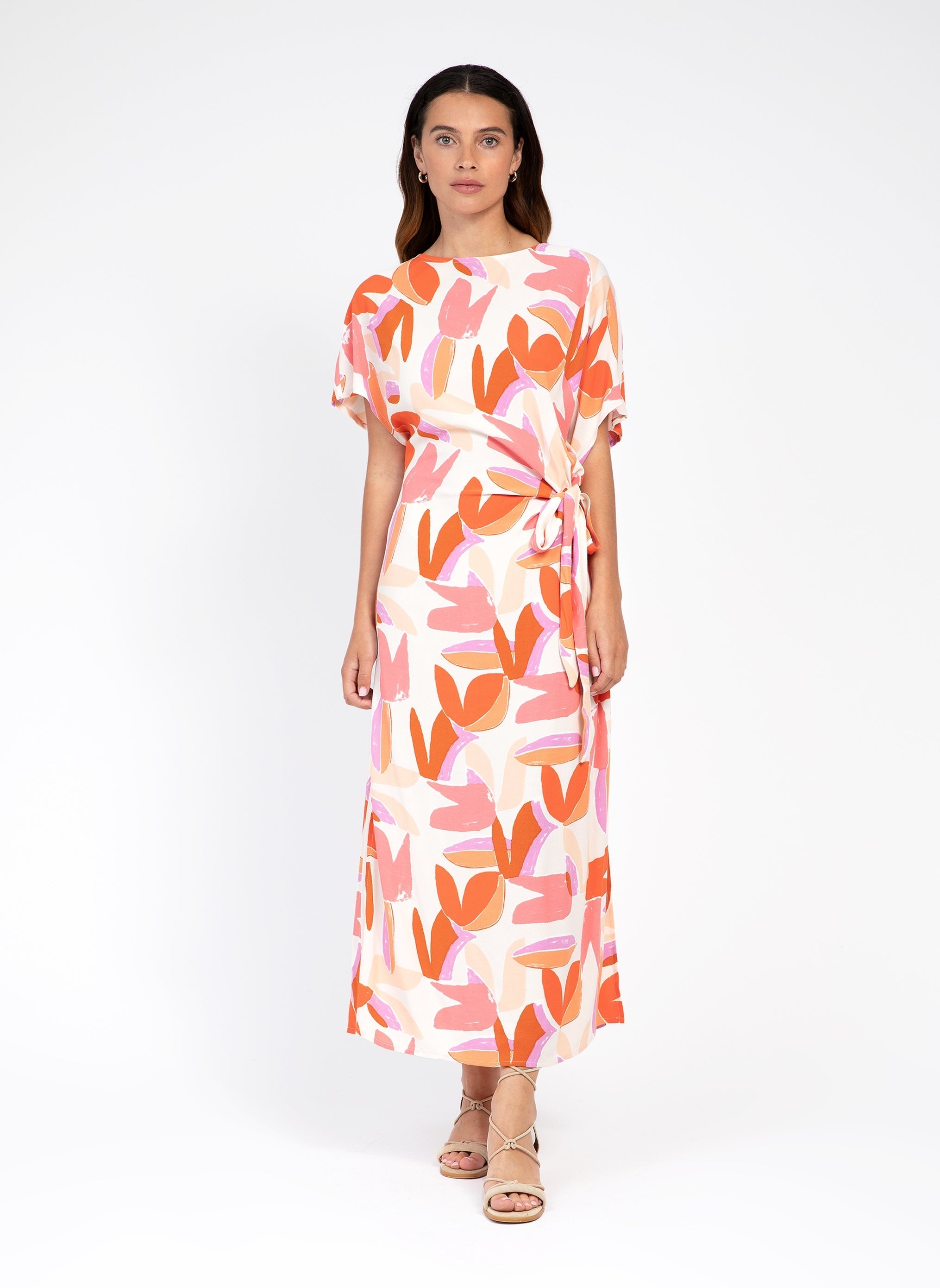 Meloty Barty Rose Midi Dress