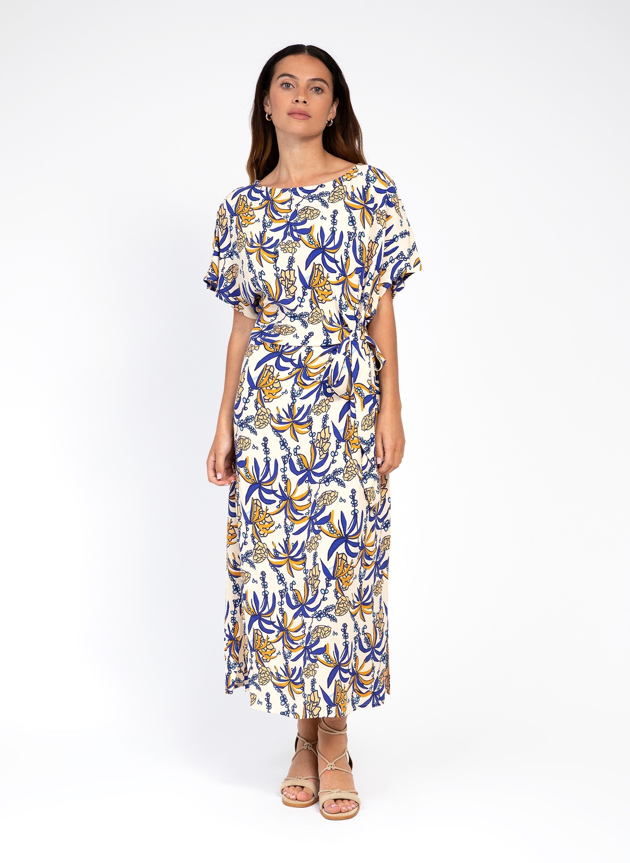 Meloty Noveta Ble Midi Dress