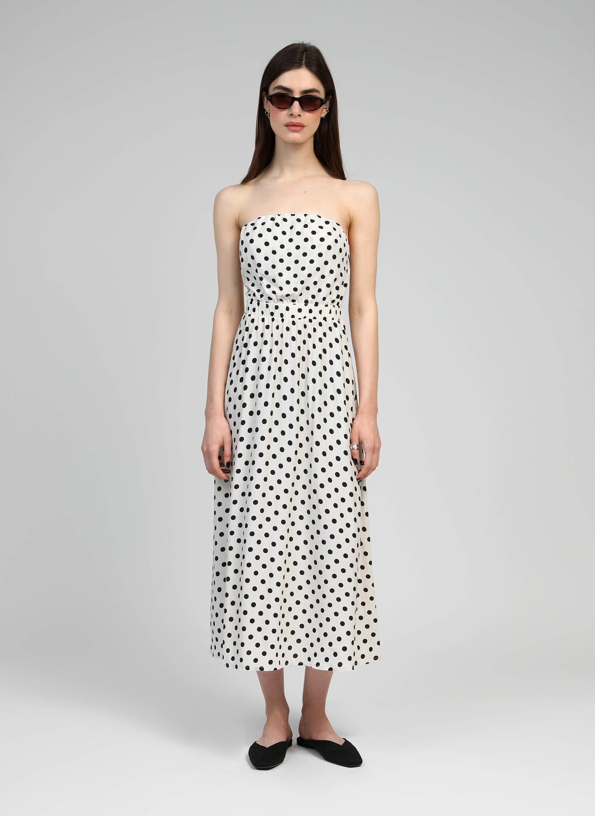 Maxi abito nero Mikitry Palinto