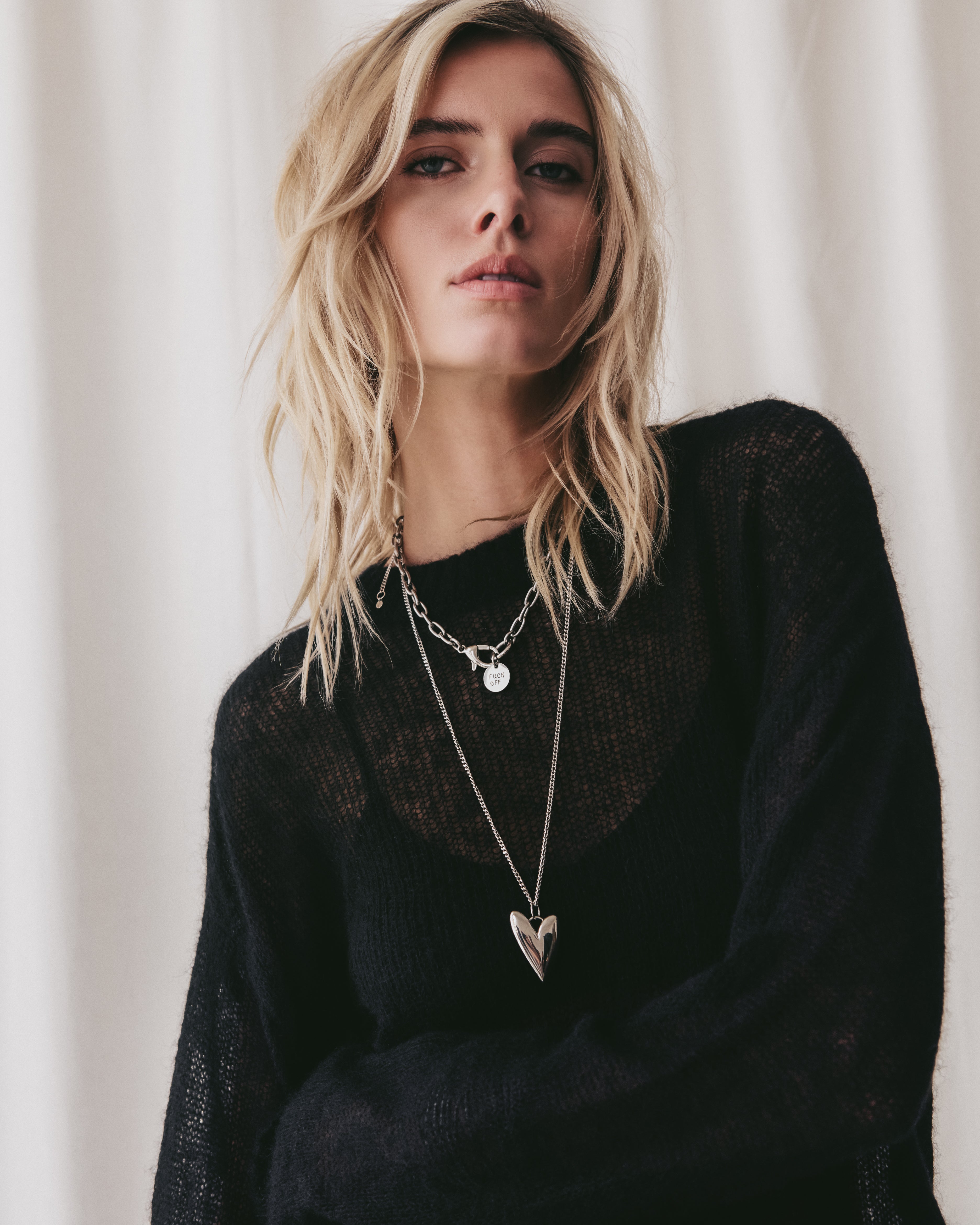 The Black Fine Knitted Sweater