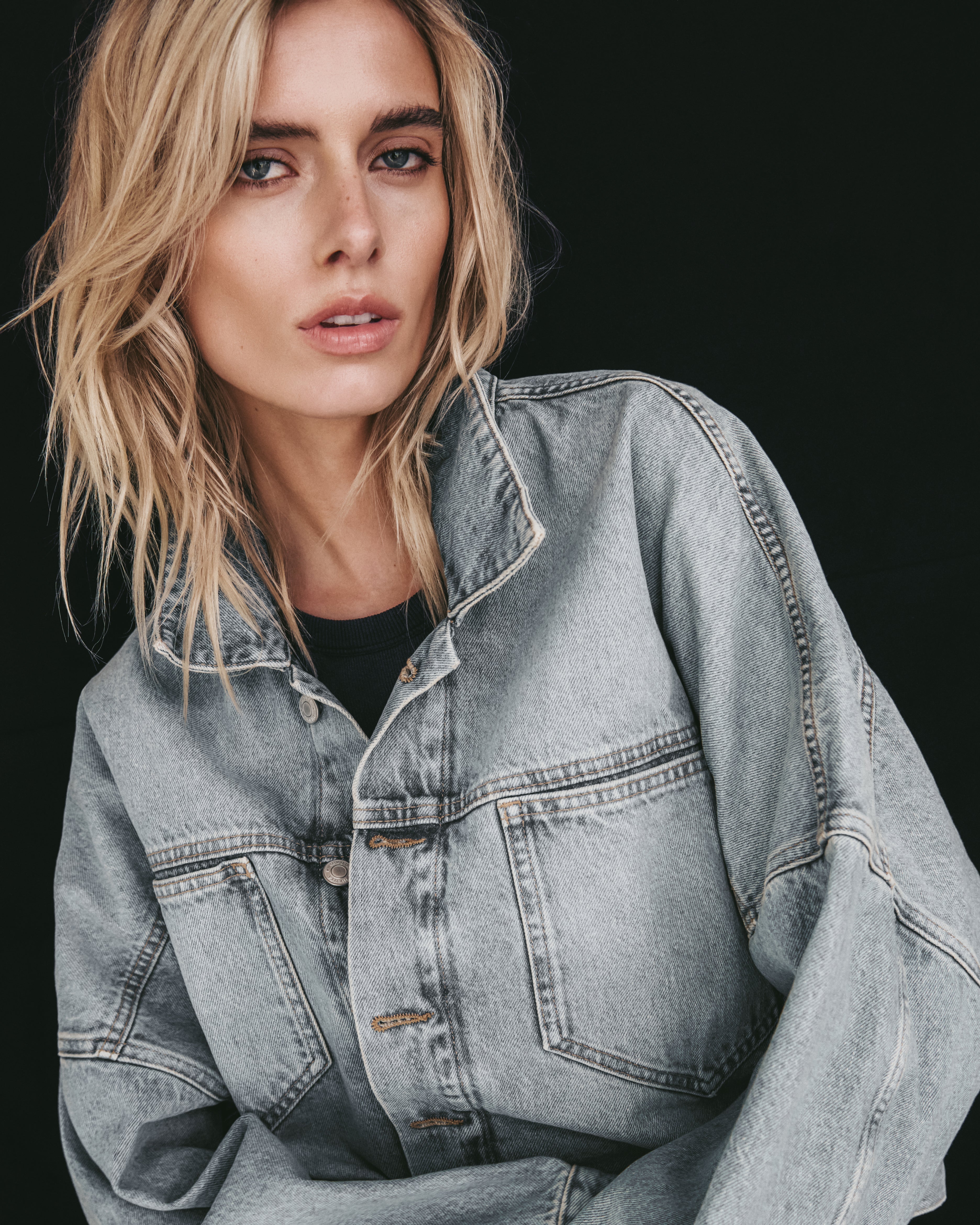 The Blue Cropped Denim Jacket