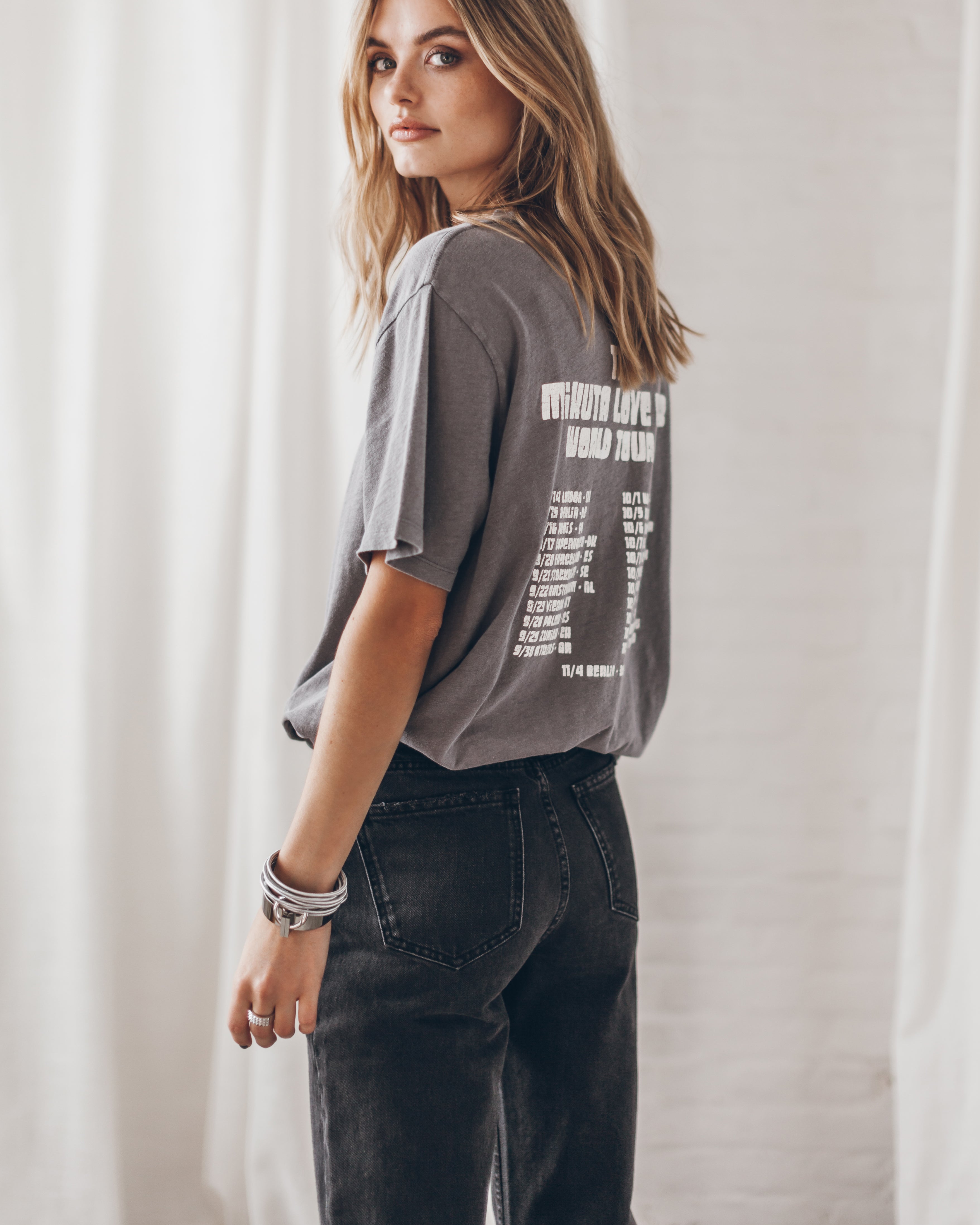 T-Shirt Décontracté Tour - Anthracite