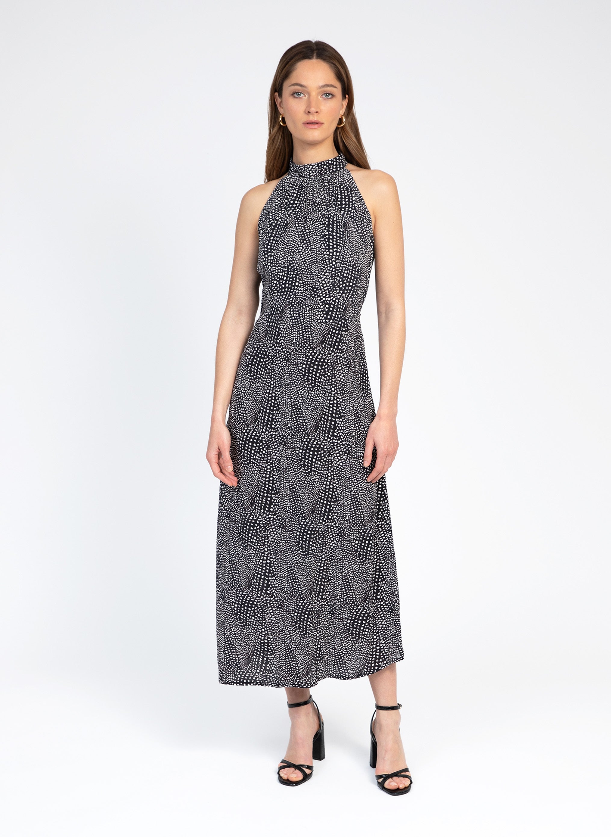 Mocky Aurore Black Midi Dress