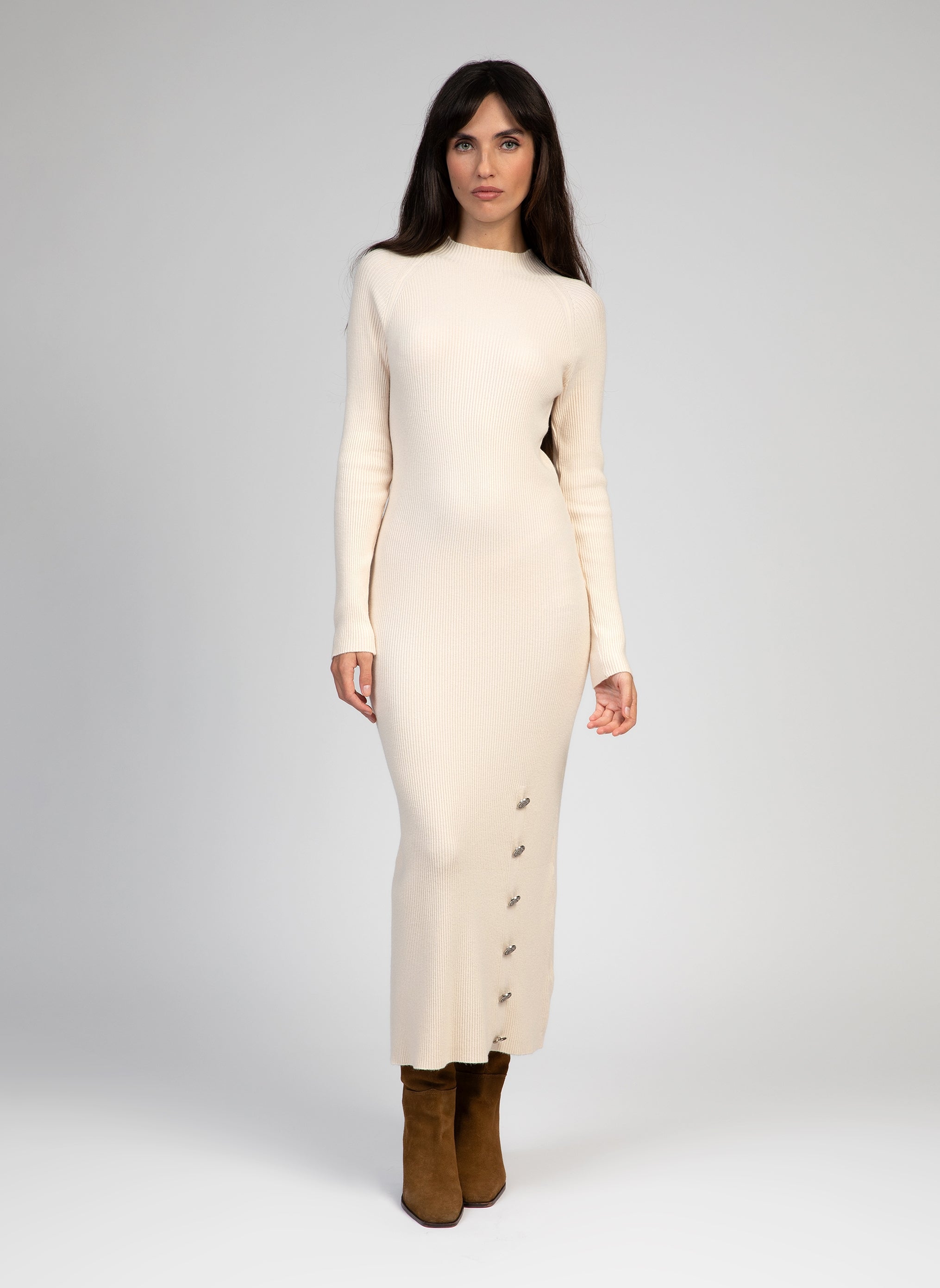 Midi dress Nirmala Ecru