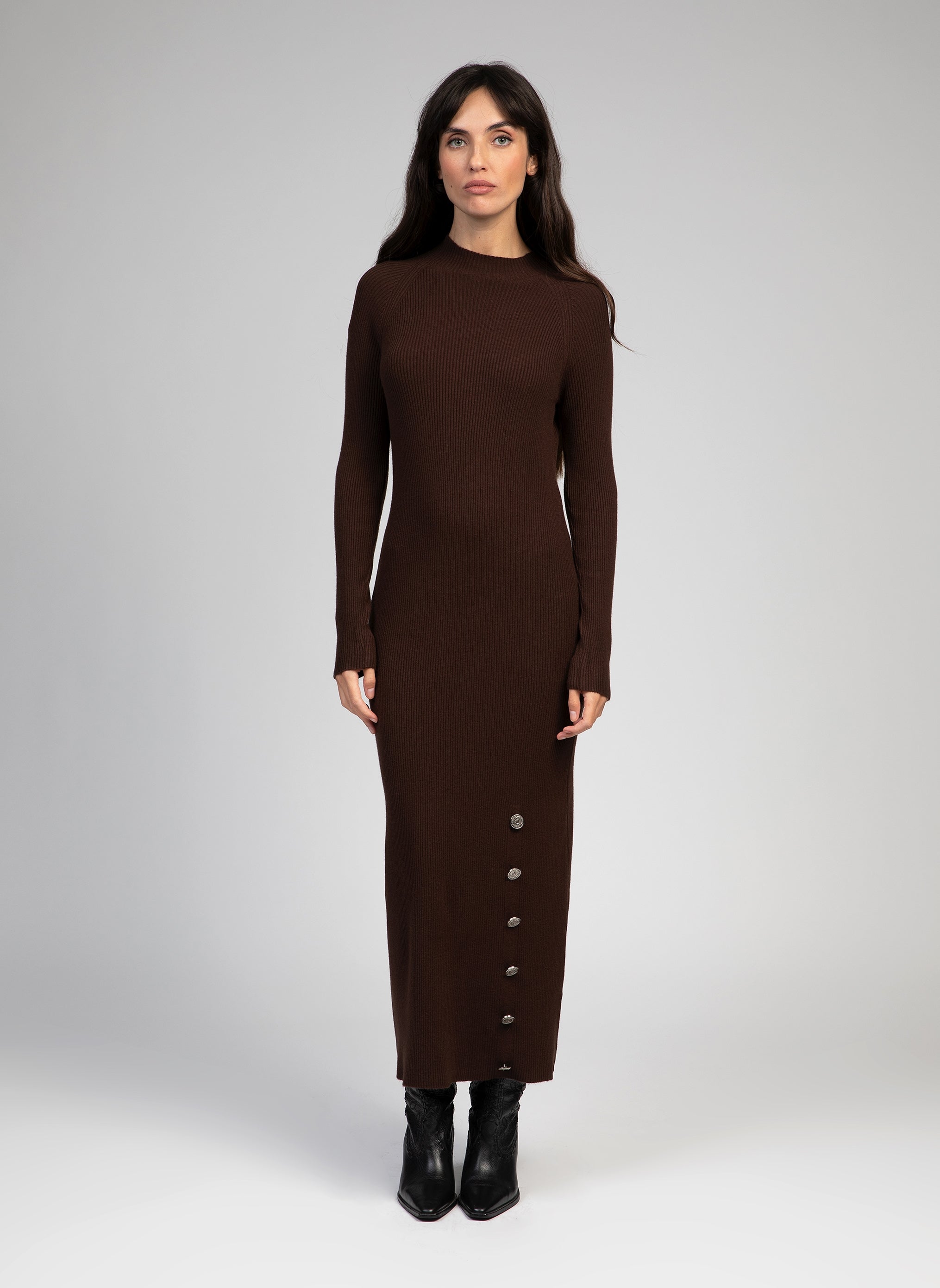 Midi dress Nirmala Chocolate