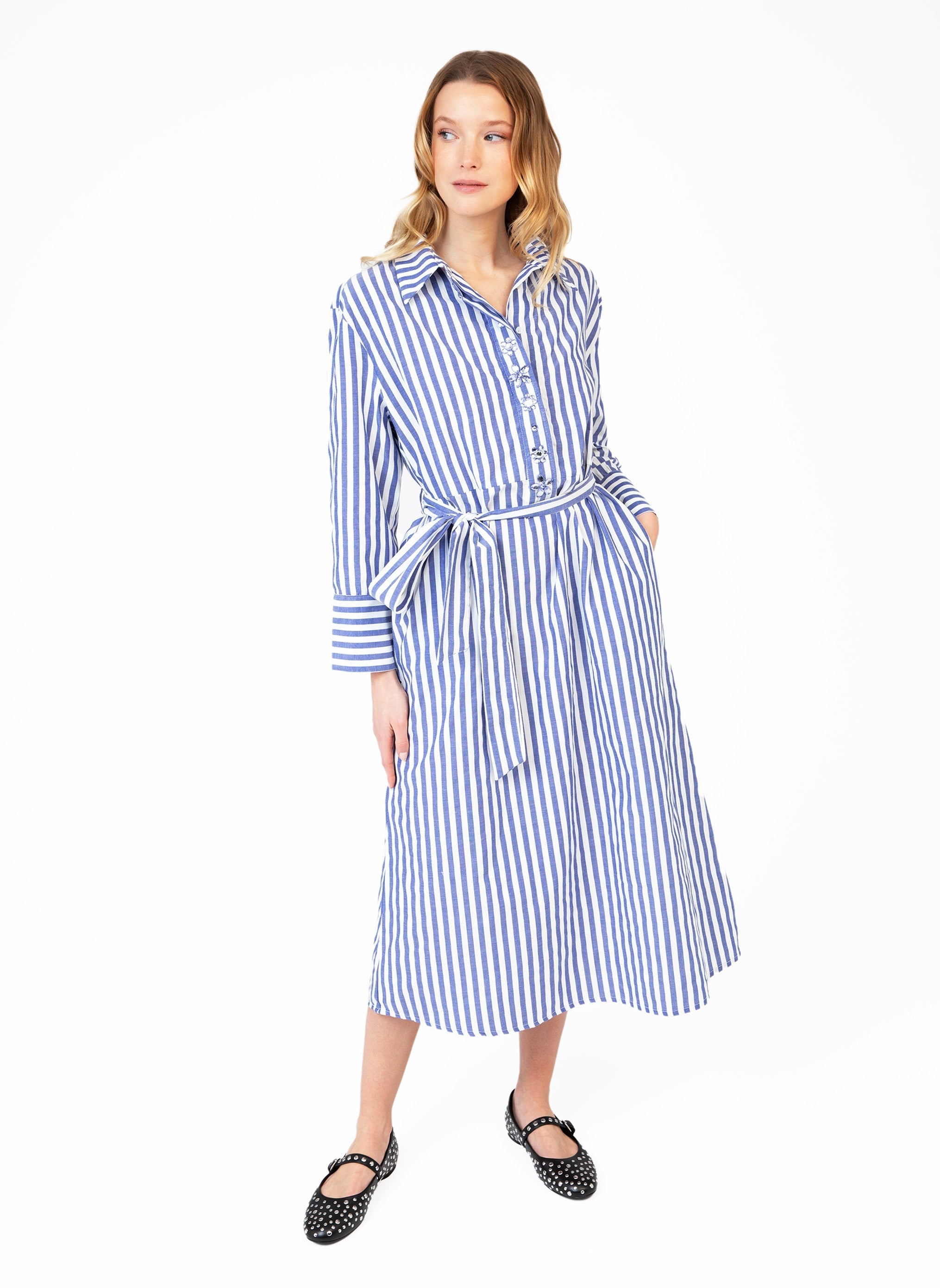 Midi dress Odonie Rayure