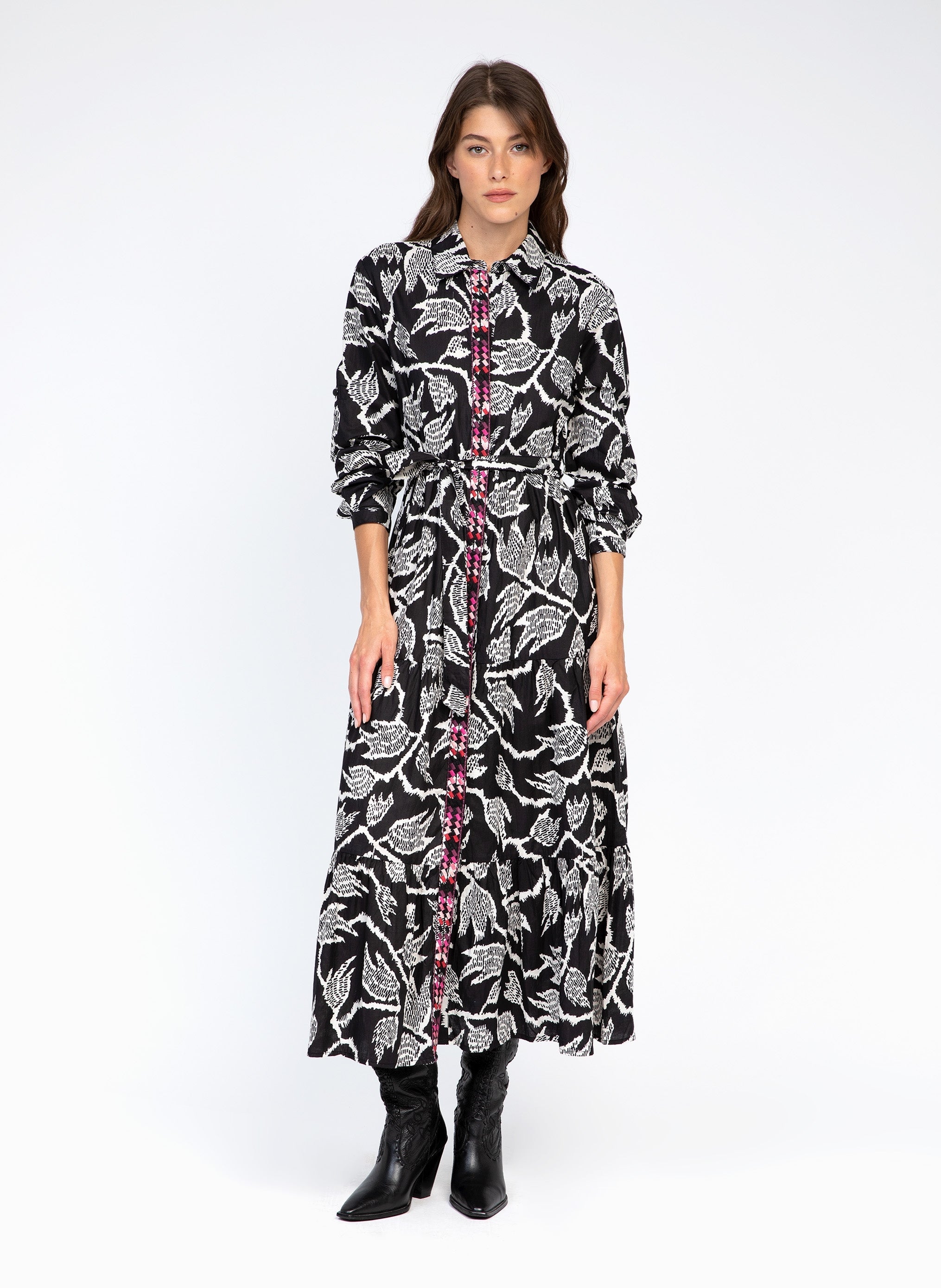 Maxi abito nero di Olinto Nabilo