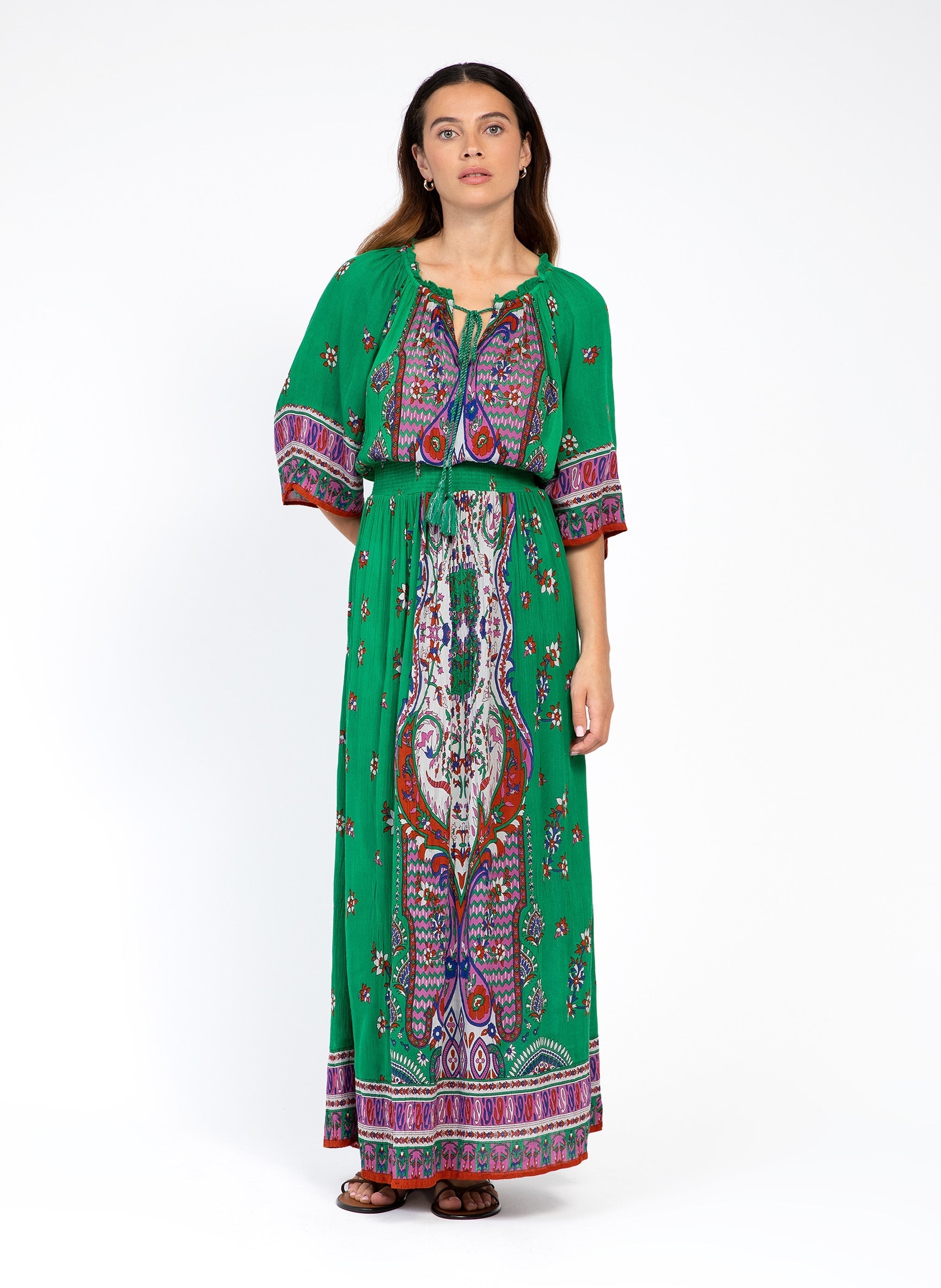 Olympina Balina - Vestito lungo verde