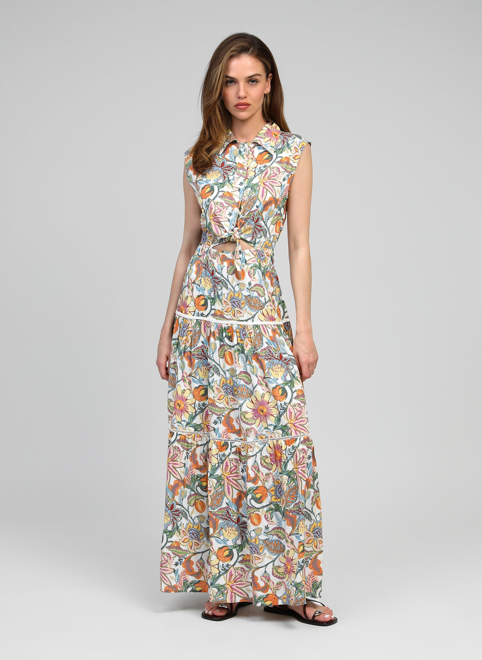 Opavia Felicity - Maxi abito ecru