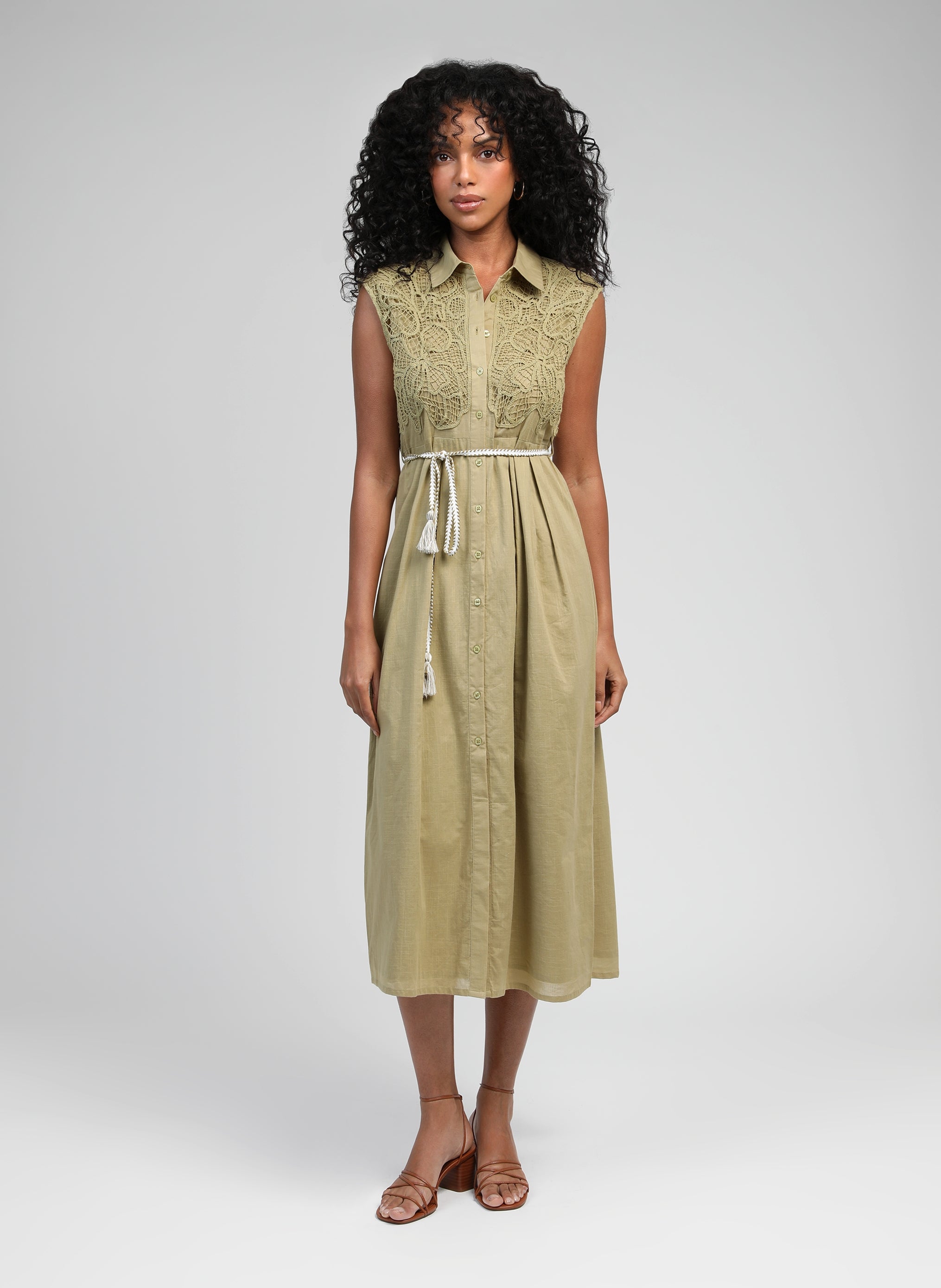 Abito lungo Orenia Lime