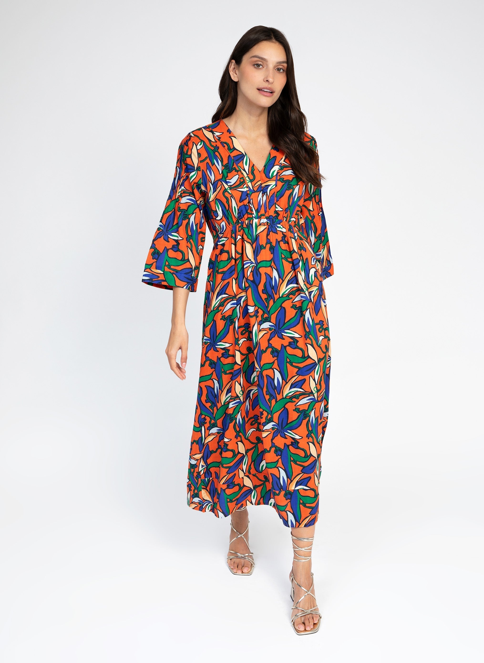 Otacha Hazella Orange Maxi Dress