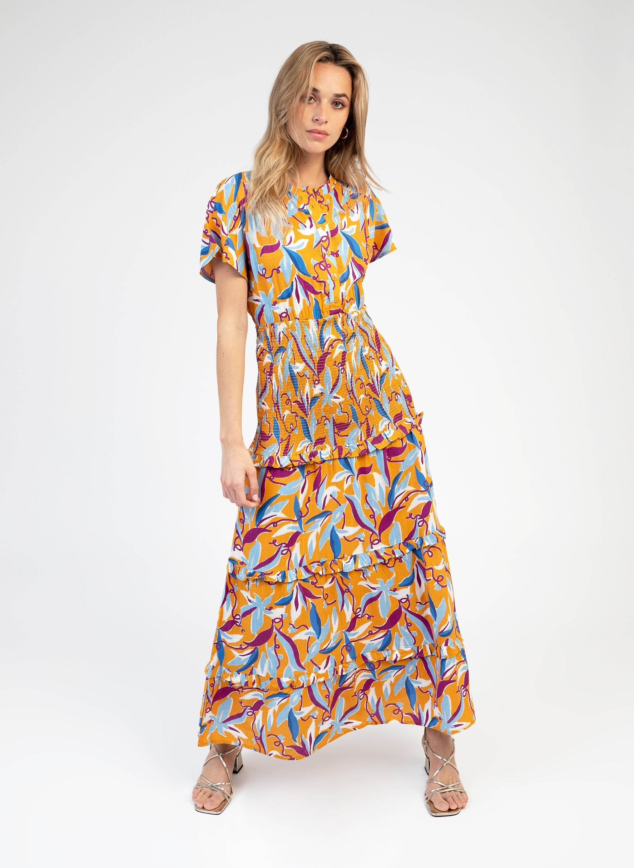 Oumany Hazella Ochre Maxi Dress
