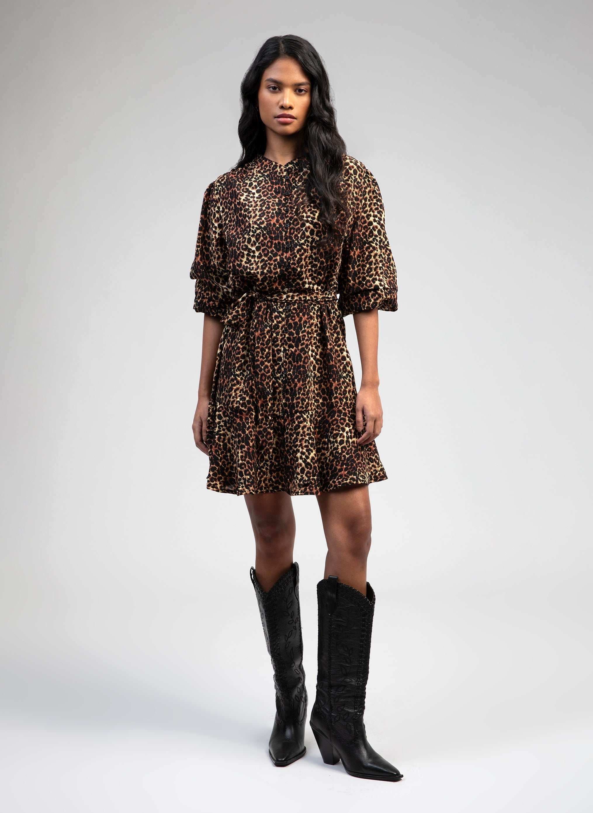 Ourielle Leopard Maxi Dress