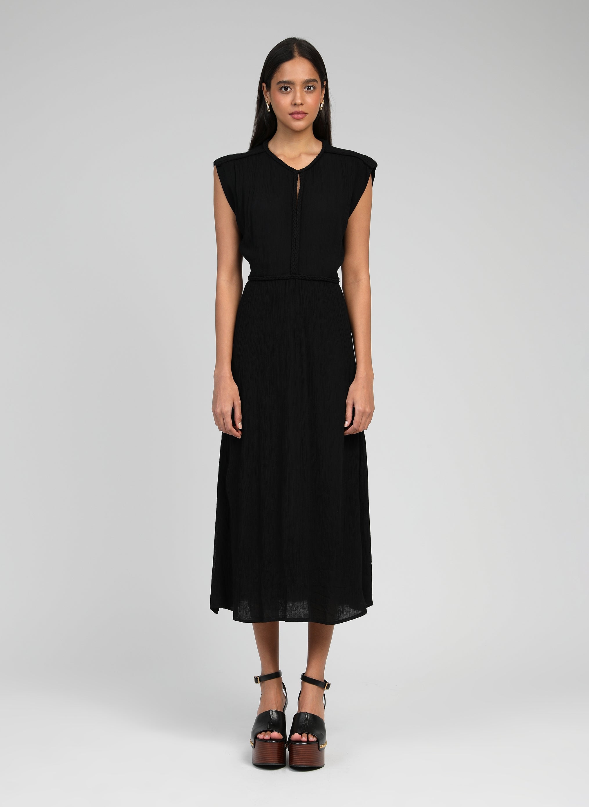 Owesta Long Dress Black