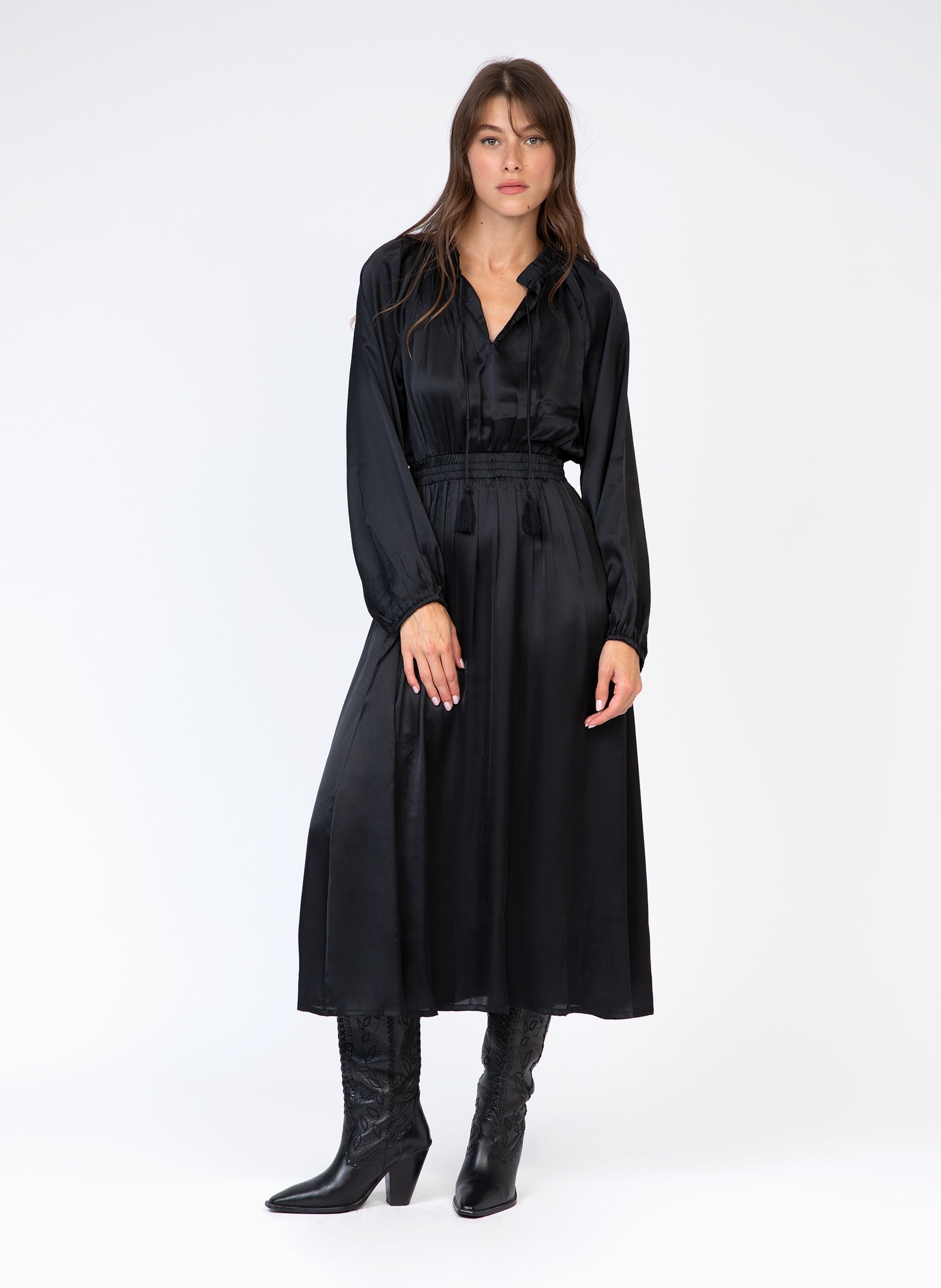 Oxence Long Dress Black