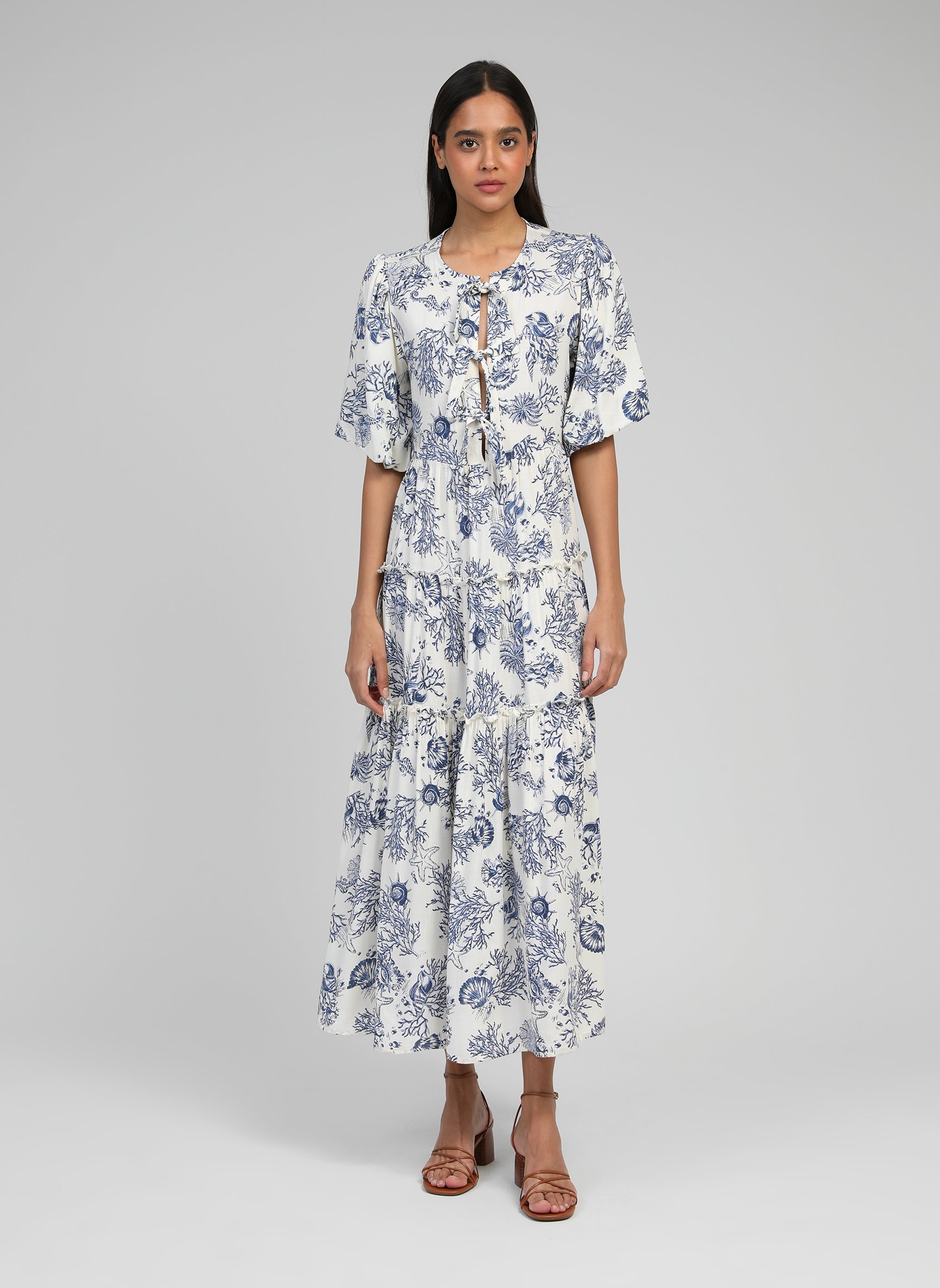 Ozkar Cauris Indigo Maxi Dress