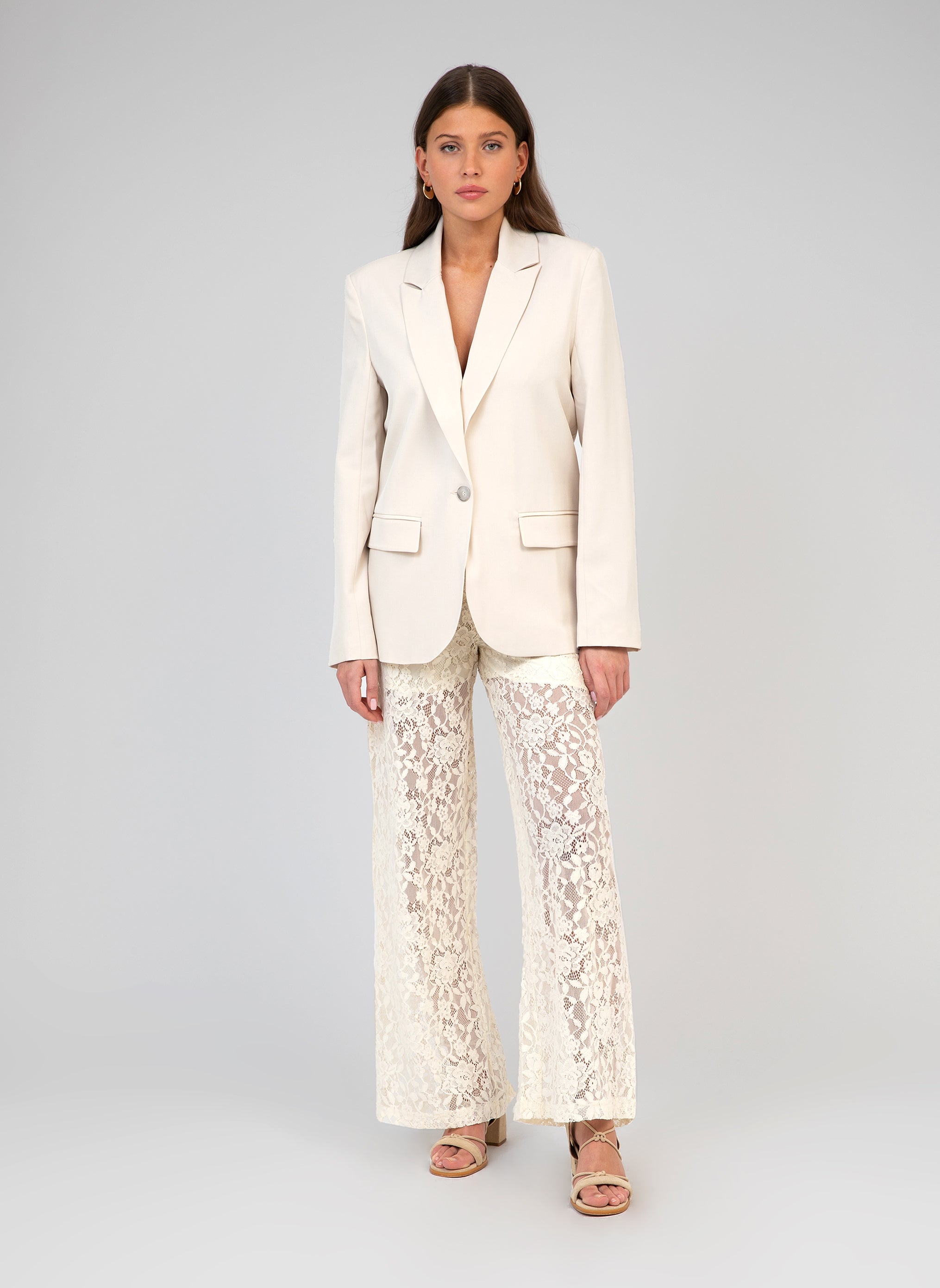 Pantaloni Pablyna ecrù