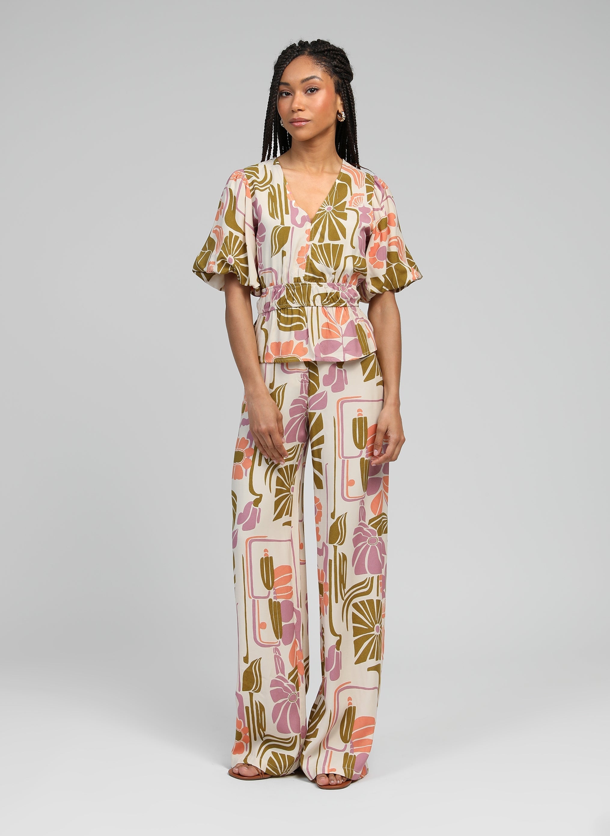 Phoebee Tima - Pantaloni ecrù