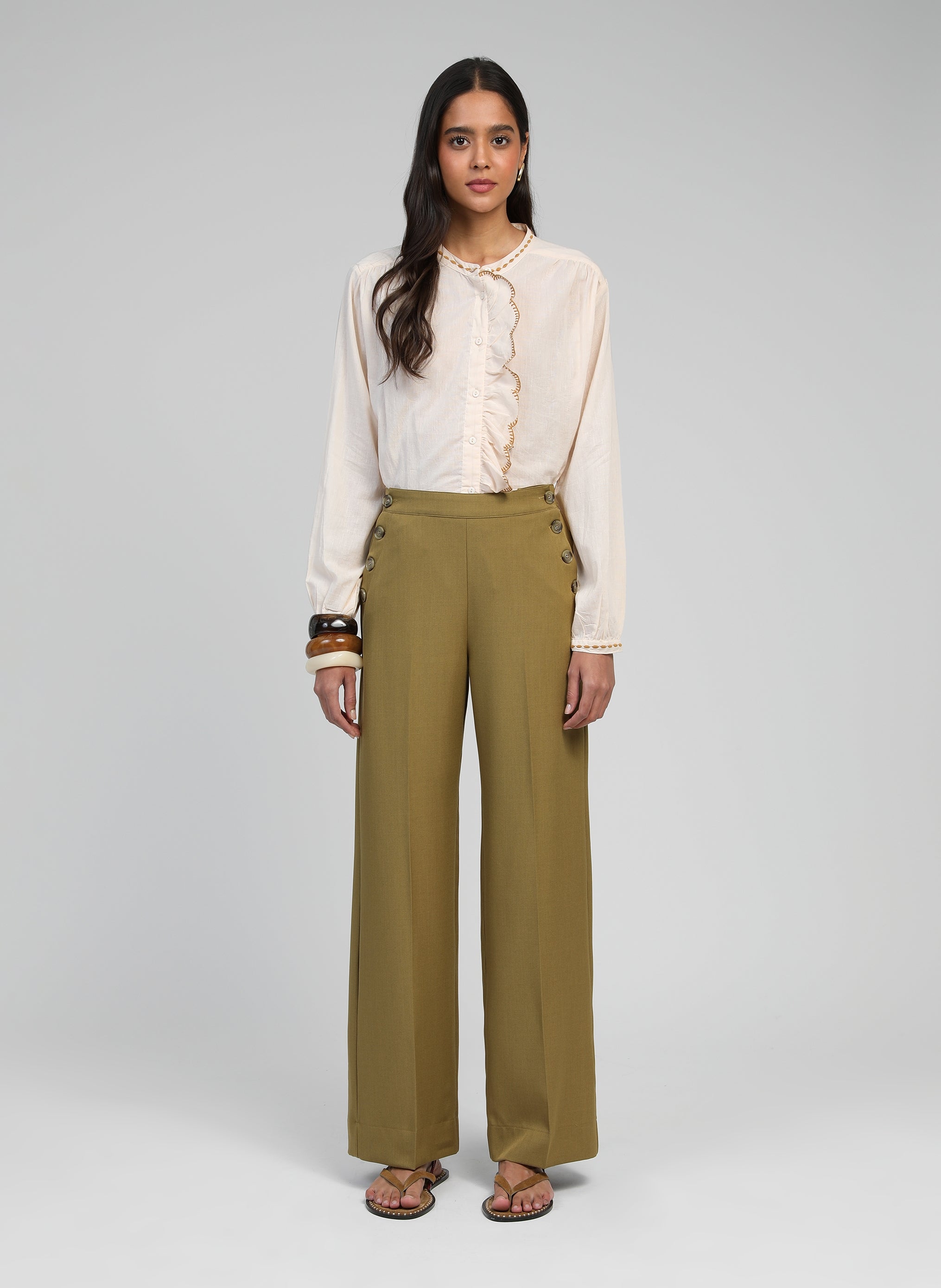 Pantaloni Ponary Olive