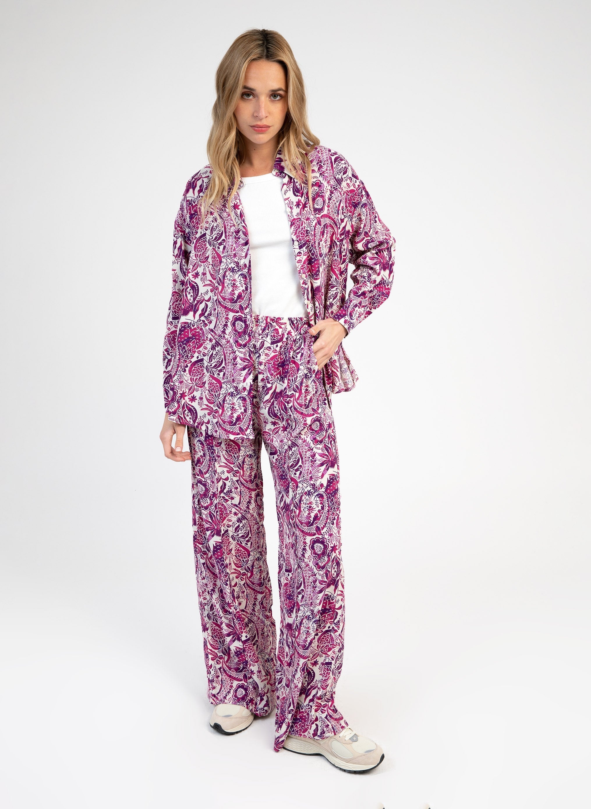 Prepy Amandine Violet pants