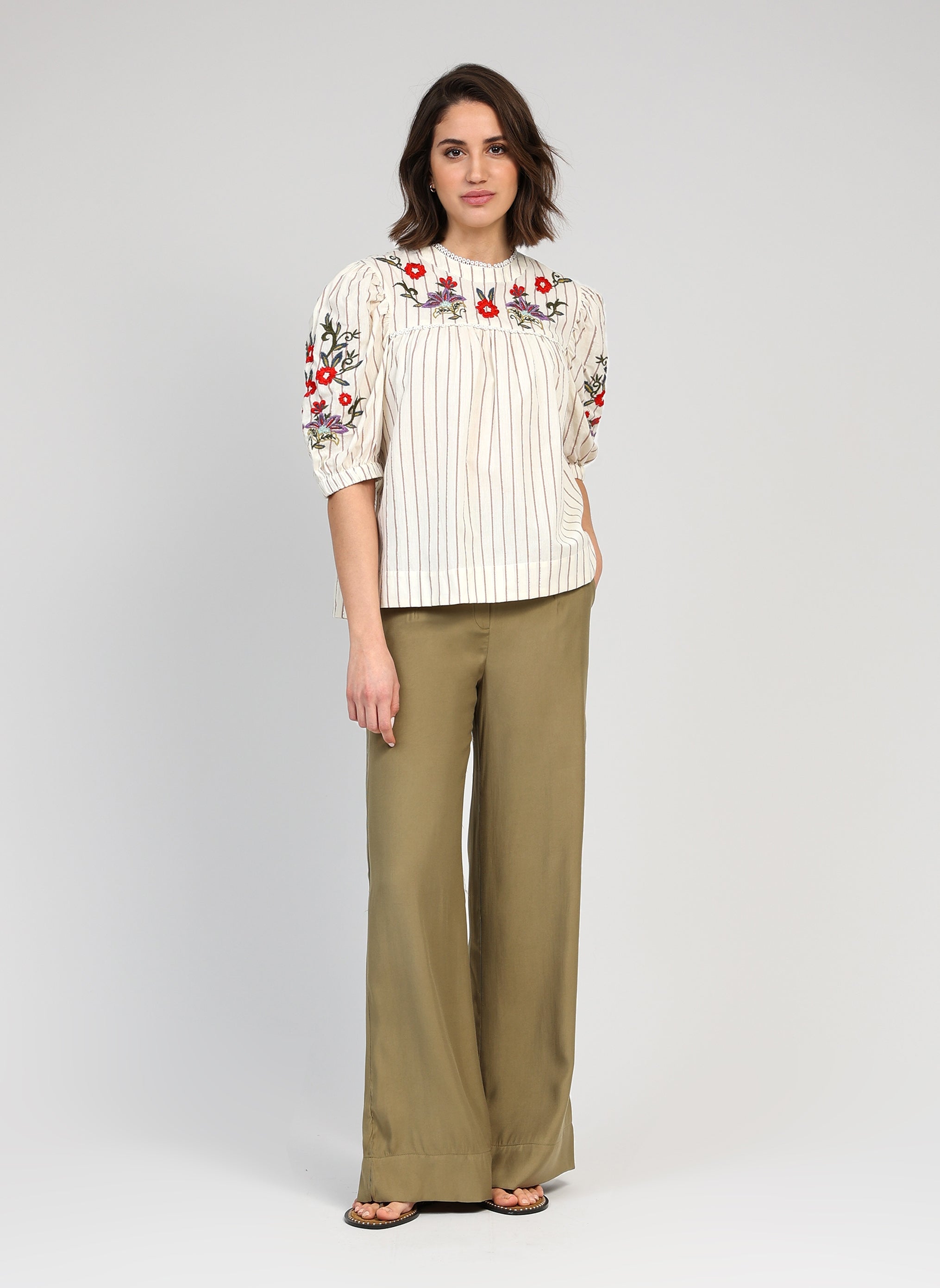 Prunella Pants Khaki