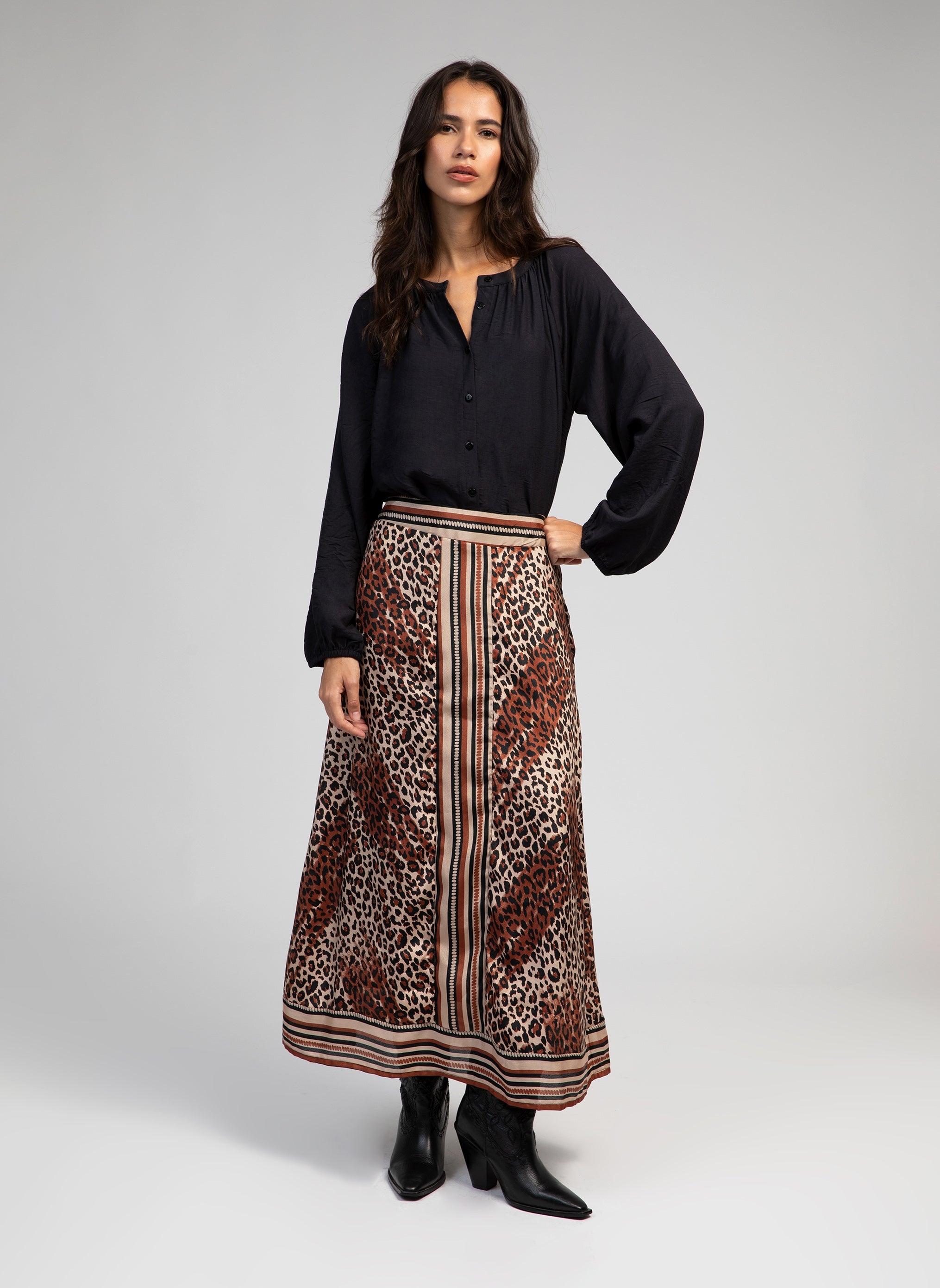Long Skirt Rine Felo Chocolate
