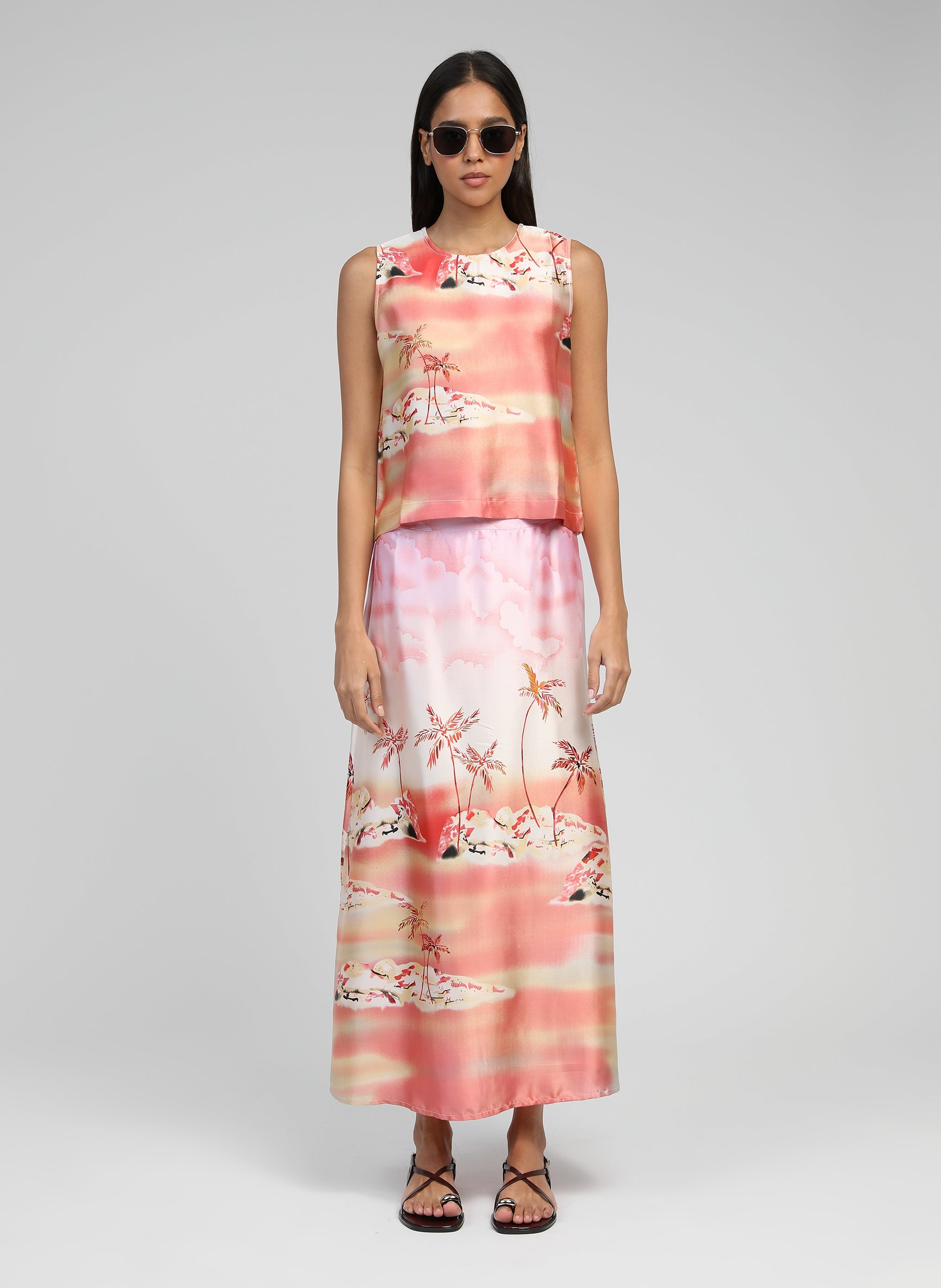 Midi skirt Robilou Cabana Pink