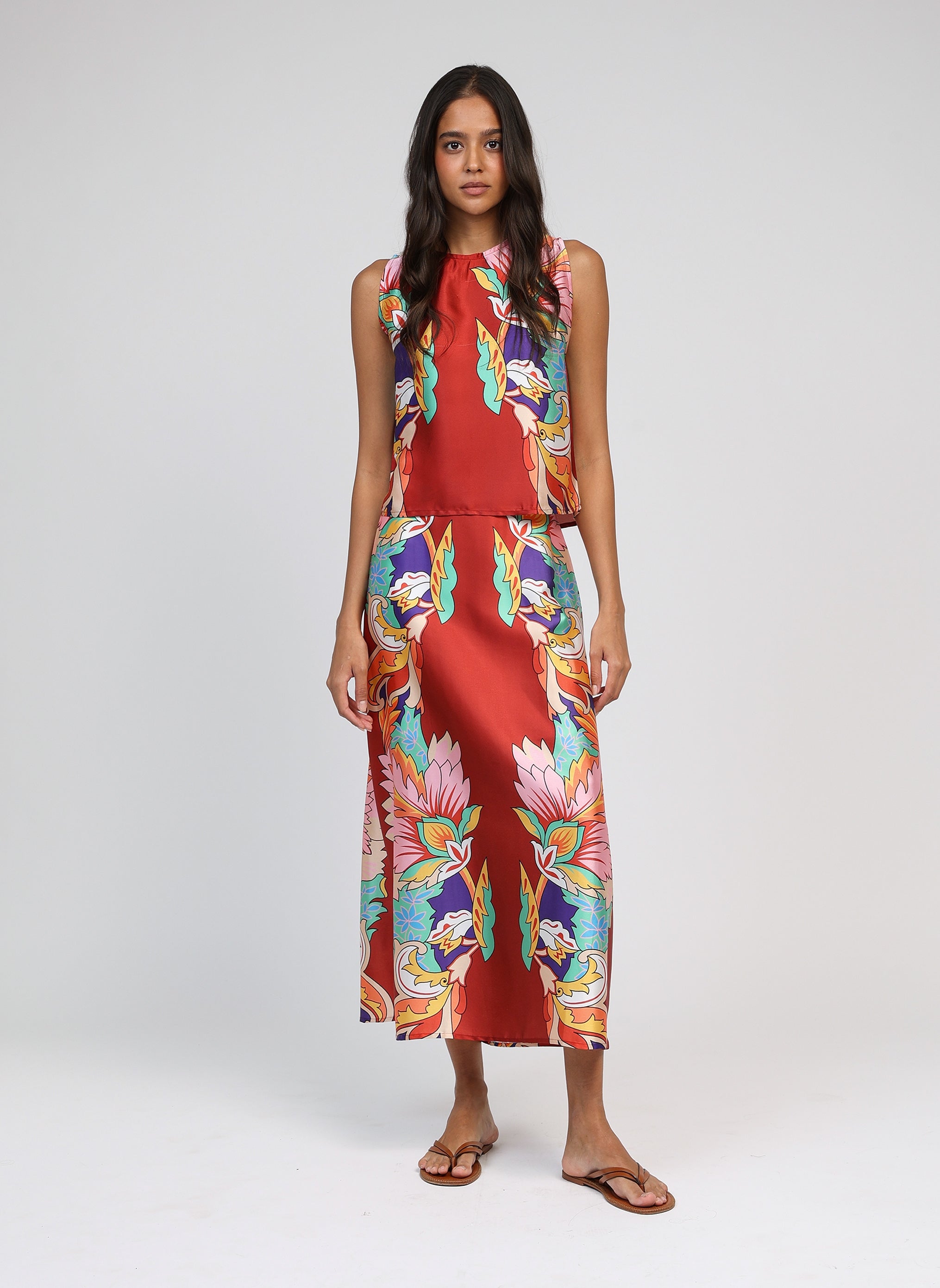 Midi skirt Robilou Louma Malaga