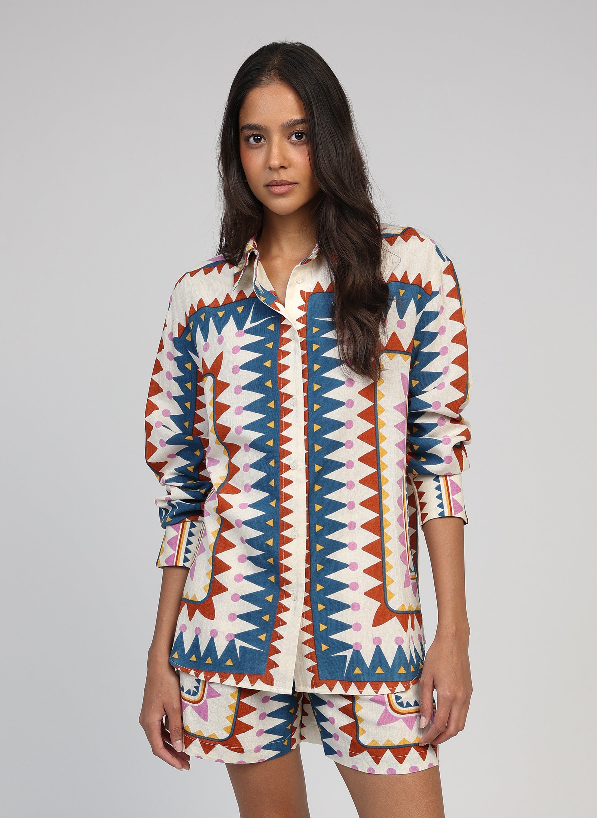 Camisa Siviane Picoty Multico